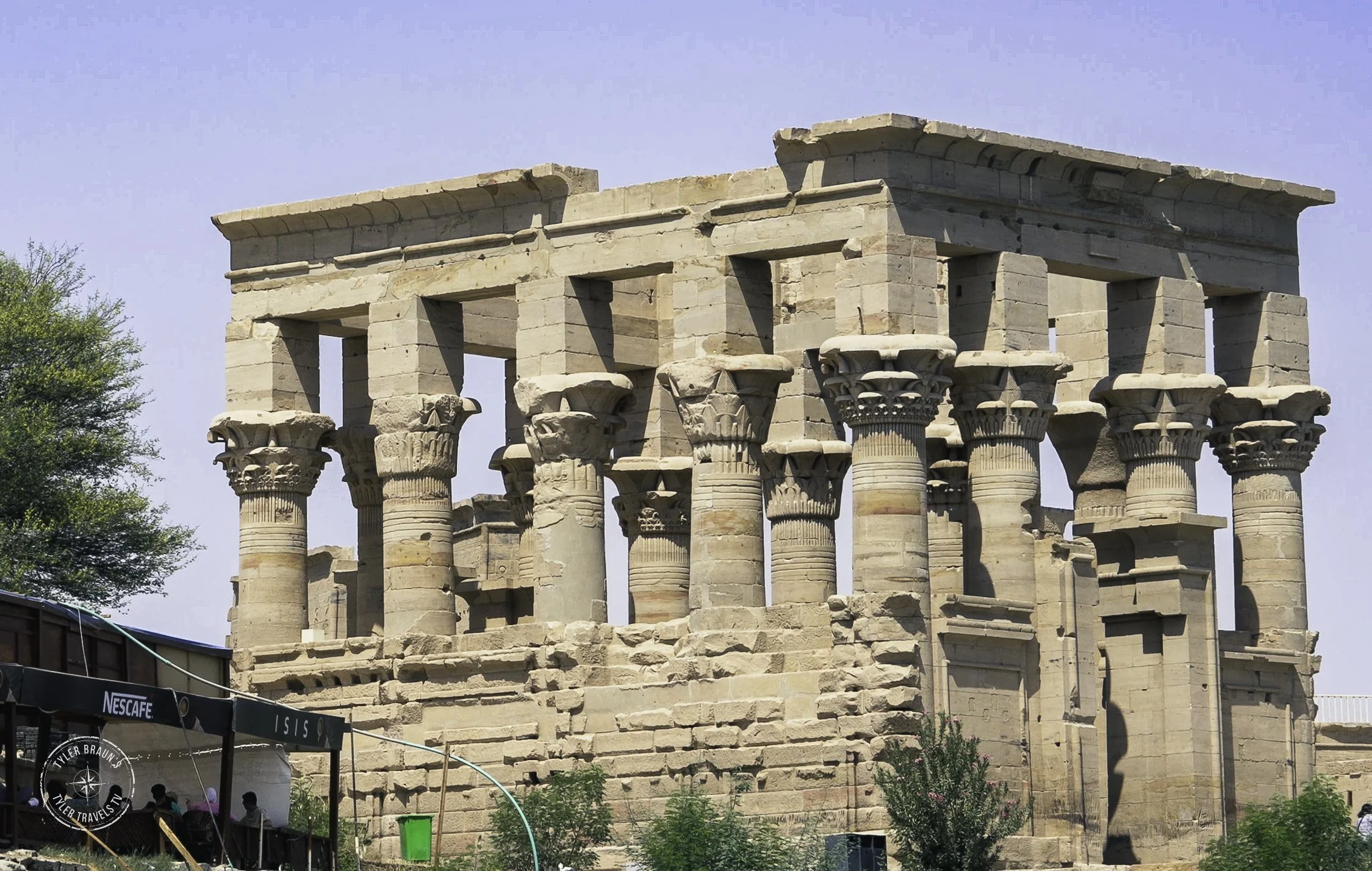 Kiosk of Trajan Seen from the Water, Aswan, Philae, Egypt