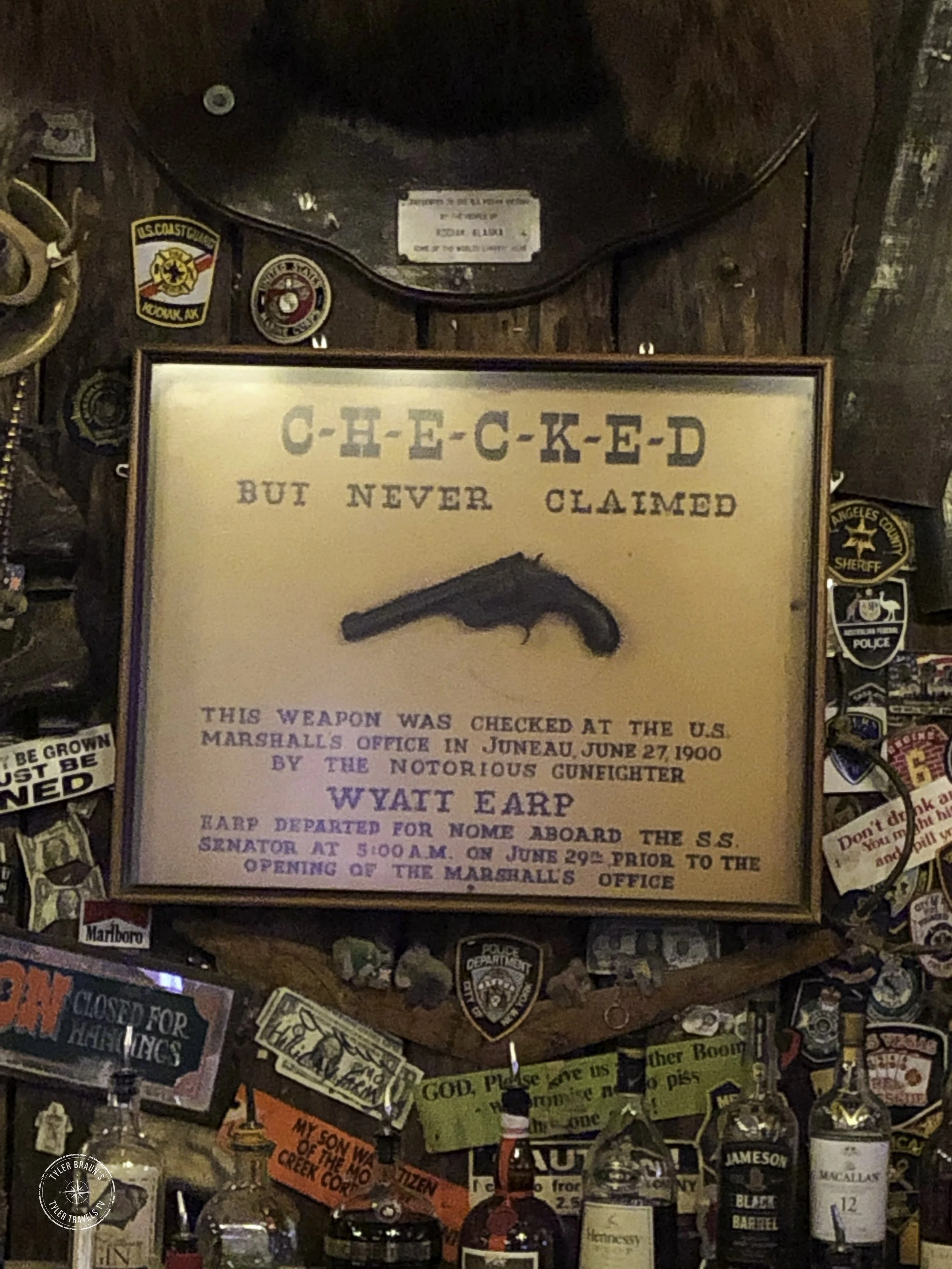 Checked, But Never Claimed by Wyatt Earp - Red Dog Saloon, Juneau