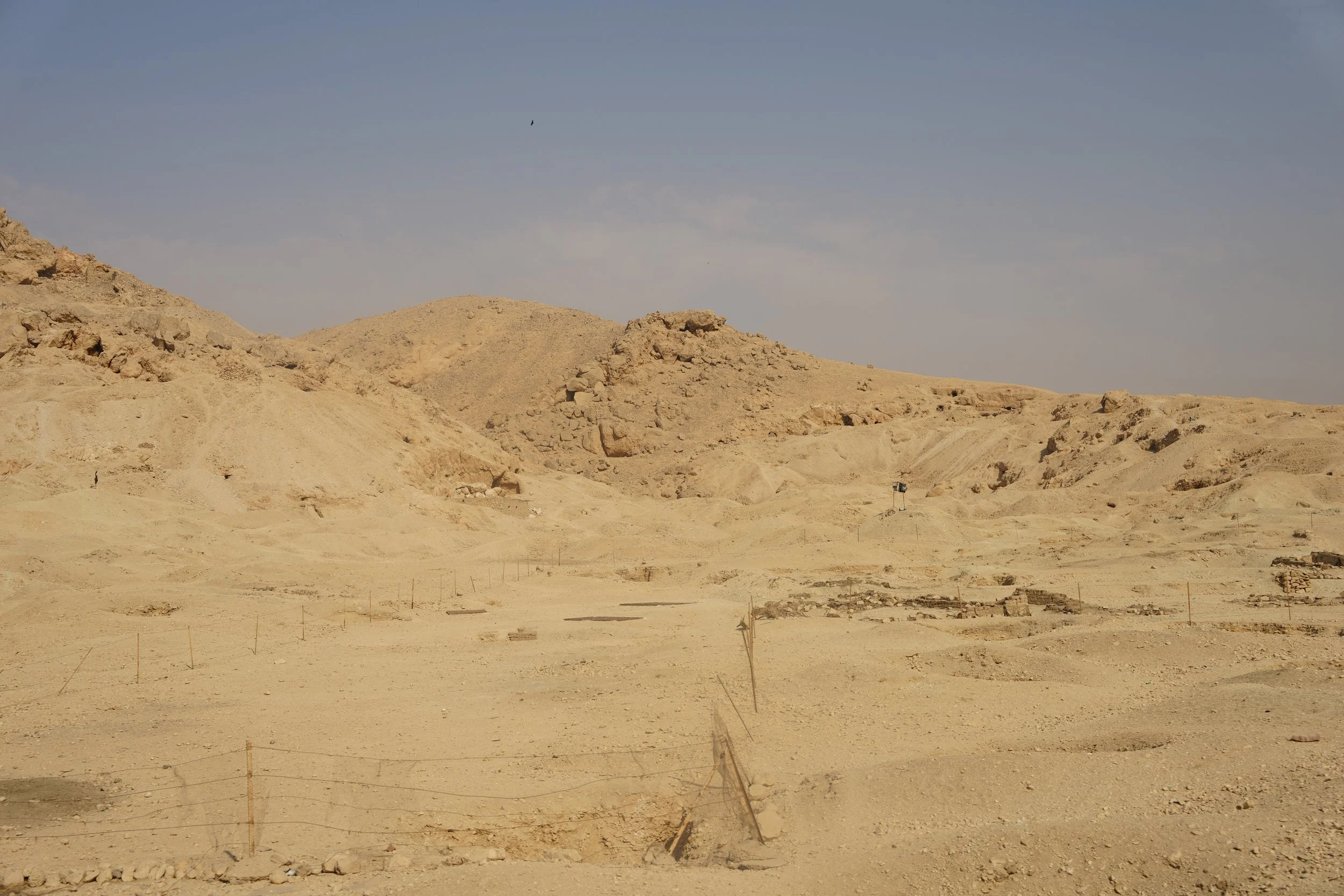 Vast open desert near the Valley of the Kings, Egypt