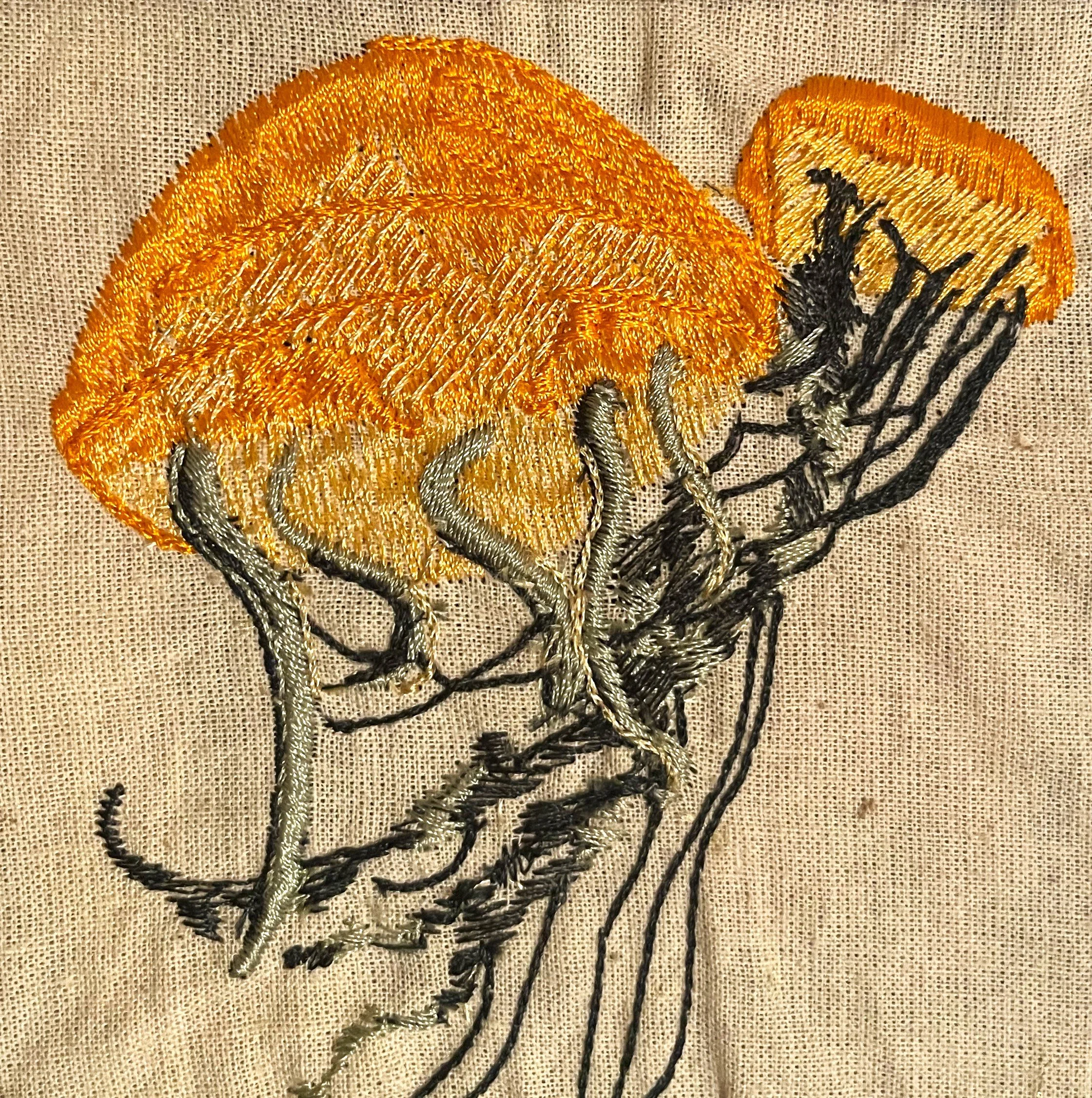 A sample of machine embroidered design.