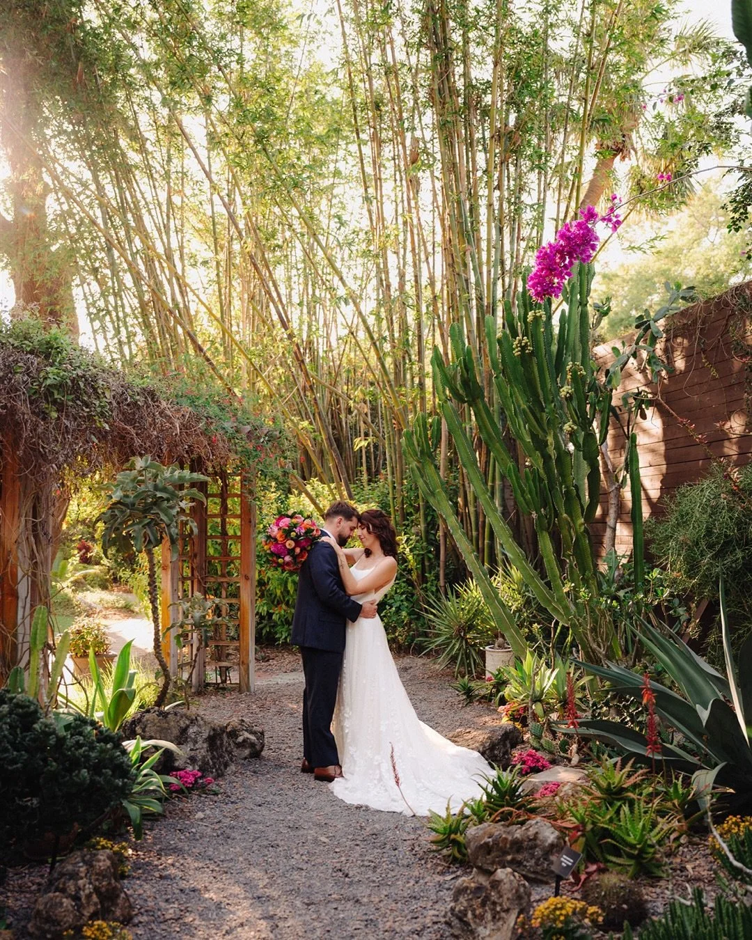 It wasn&rsquo;t the perfect timeline or the perfect details that made this day beautiful,it was the way they held each other, laughing through the Florida humidity and the chaos of it all. Sunken Gardens felt alive that day, like even the flowers wer