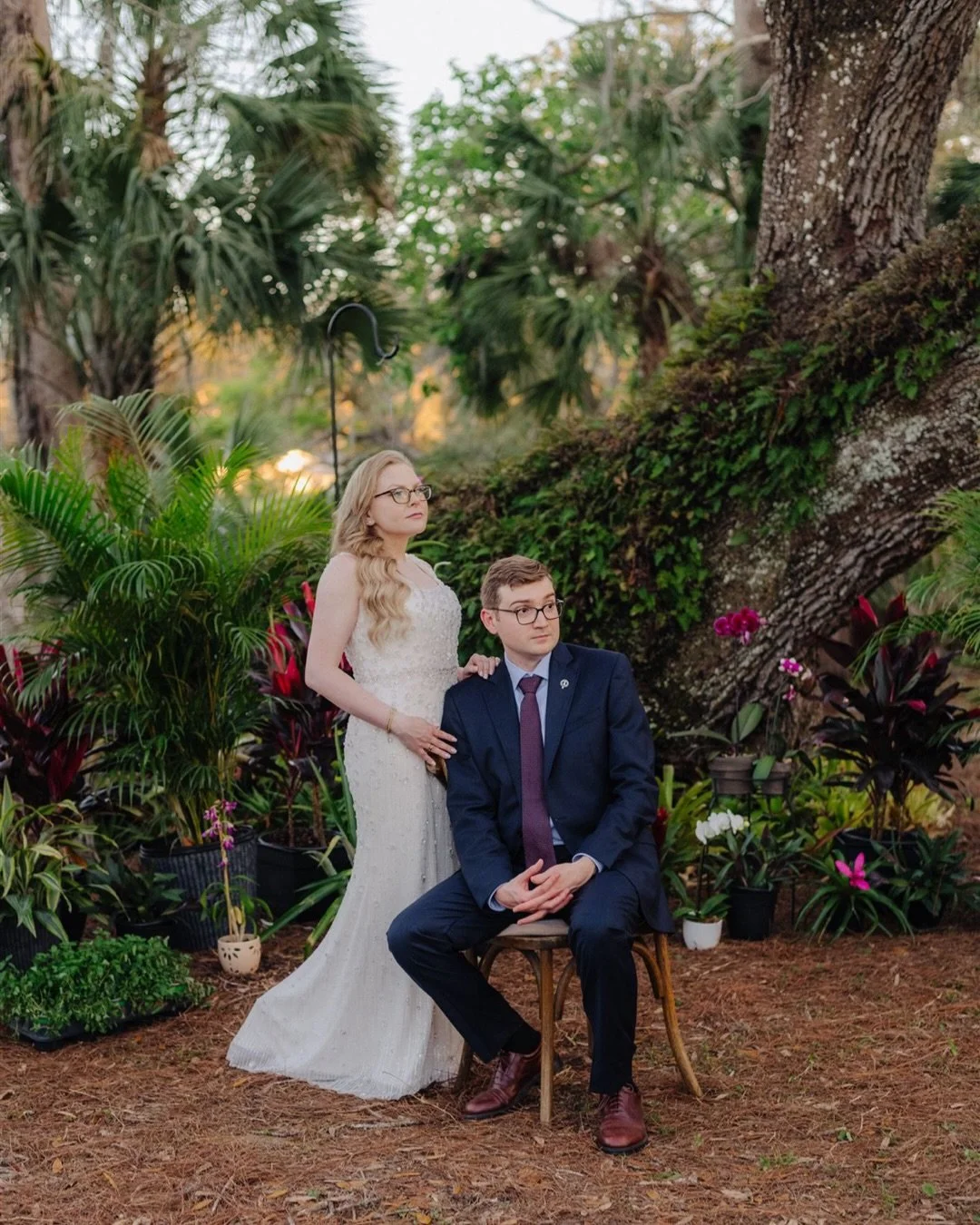 A luxury backyard wedding will always have my heart,  especially one tucked beside a river where alligators quietly sunbathe like uninvited but respectful guests. Kaitlin &amp; Chris crafted a day that felt untouched by time&hellip; elegant, grounded