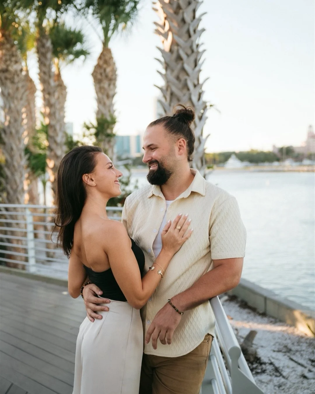 A casual photoshoot on the St. Pete Pier&hellip; until it wasn&rsquo;t. With The Vinoy hotel quietly painting the skyline, he knelt down and instantly changed her whole world. This surprise proposal had everything from shock, laughter, tears, and the