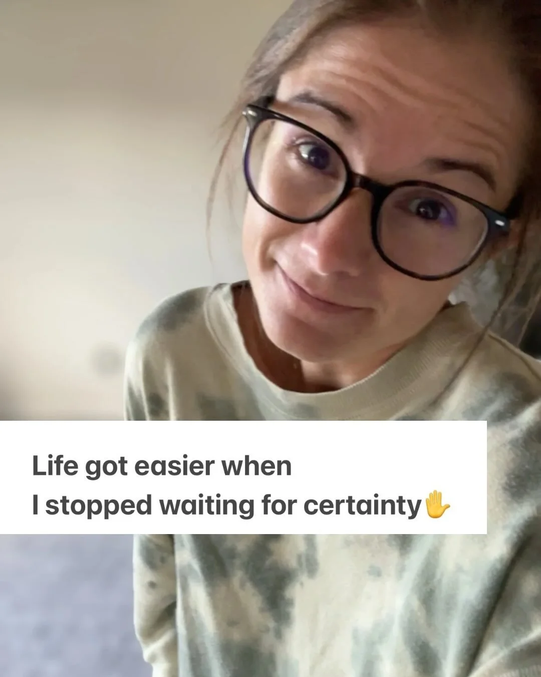 One of my cues that I&rsquo;m overthinking? ☕️
An uptick in podcasts 🎧
or looking to my husband to tell me I&rsquo;m doing it &lsquo;right&rsquo;

Once I hop on that train 🚆
it&rsquo;s hard to get off
Every decision starts to feel life or death 😮&