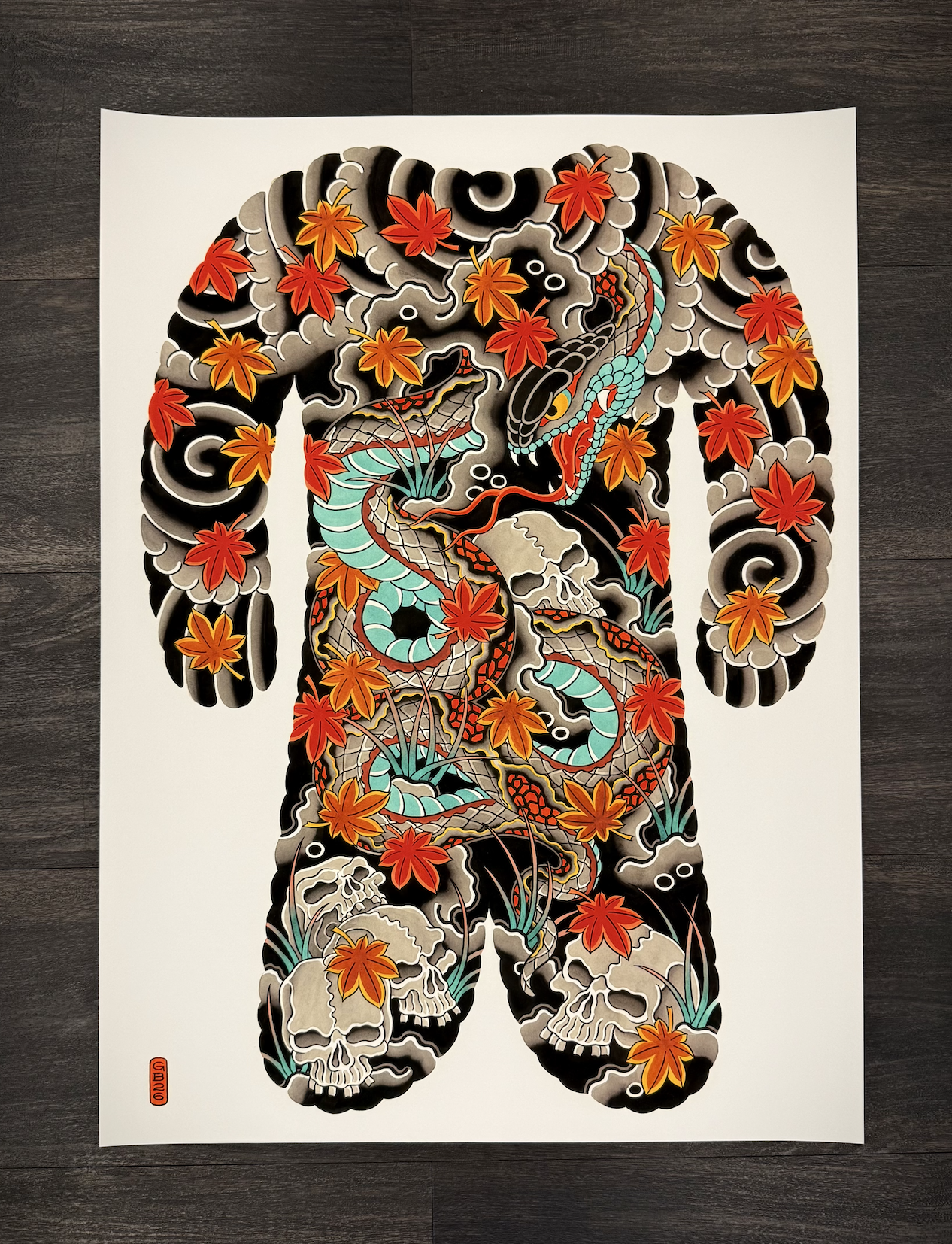 Backpiece Print by Guilherme Bacellar