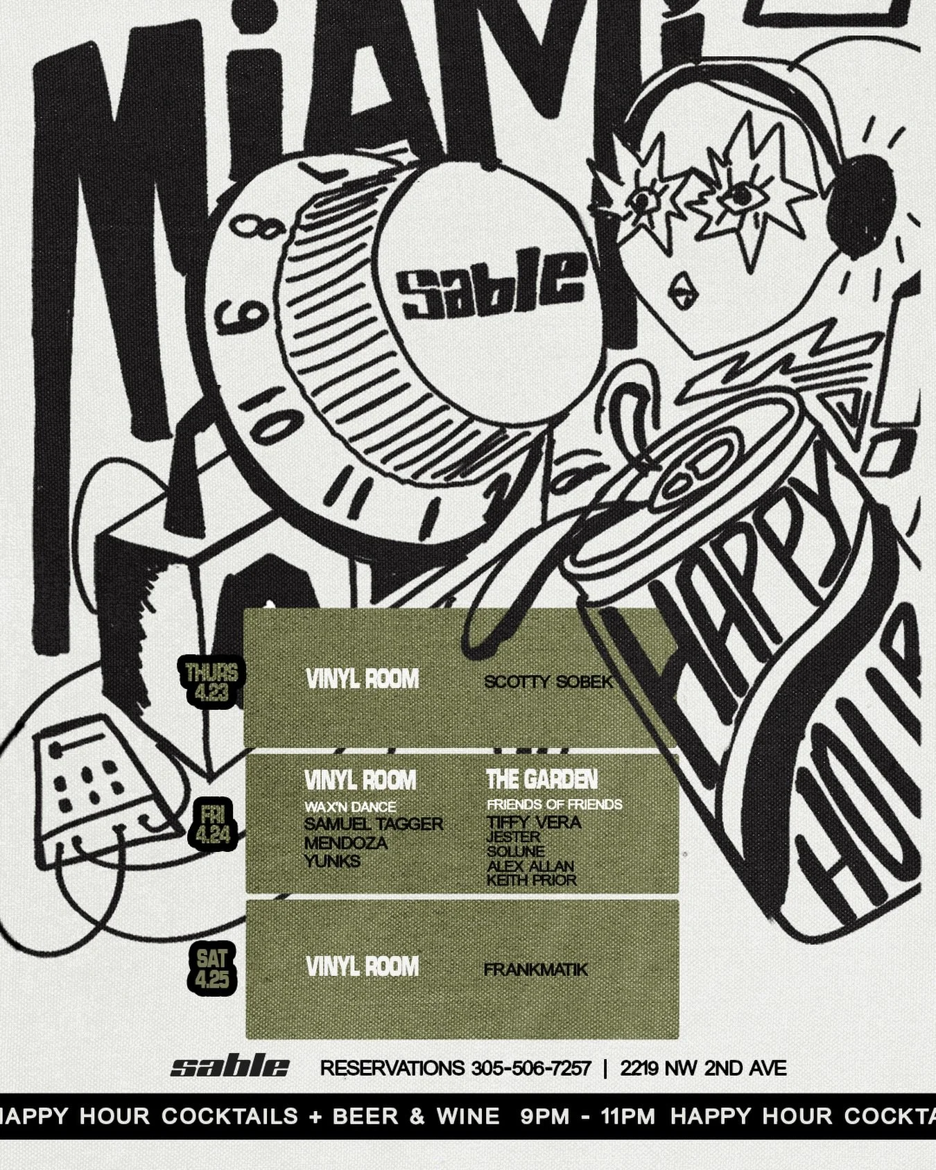Flyer design for @sablemiami