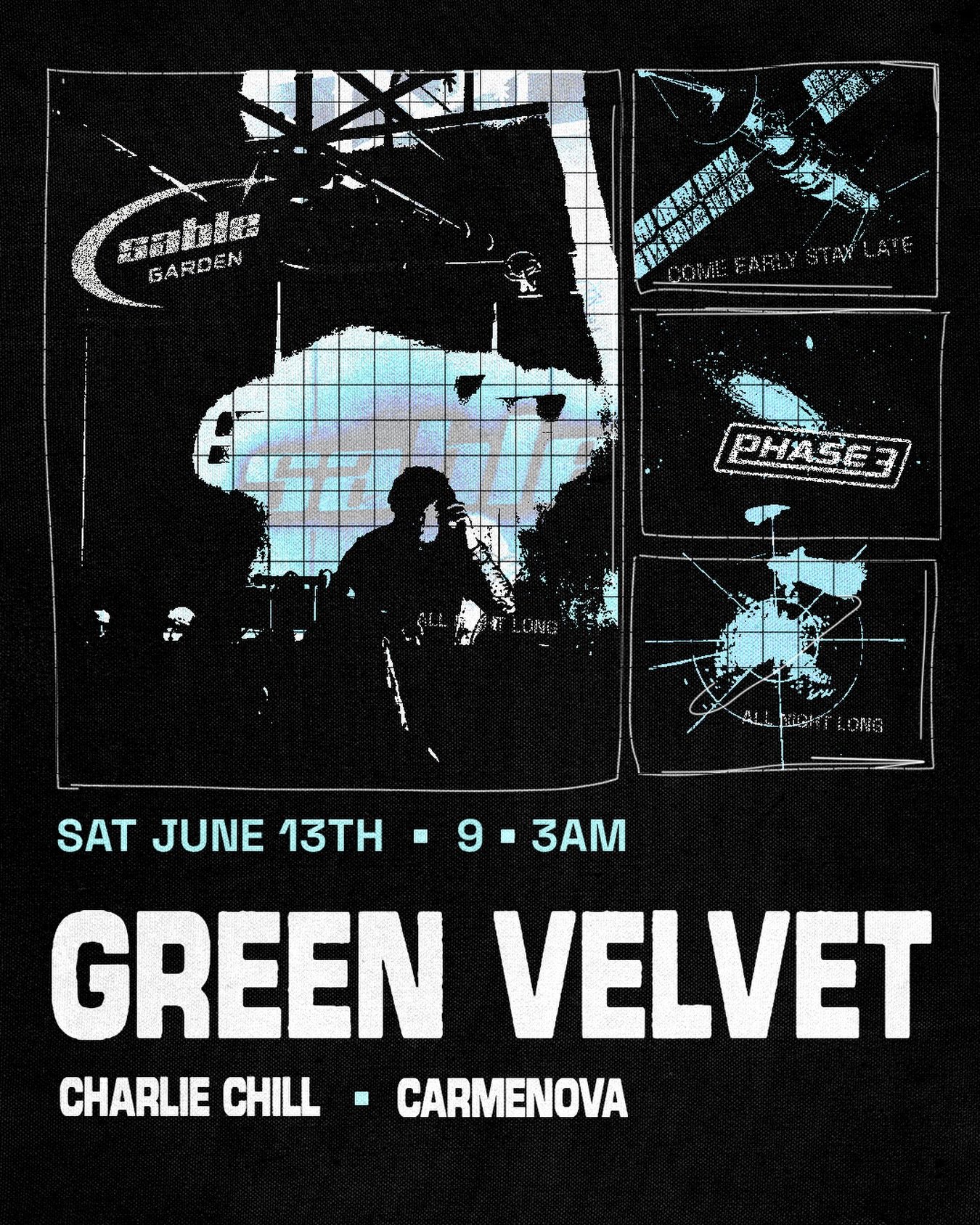Flyer design for @sablegarden @phase3presents