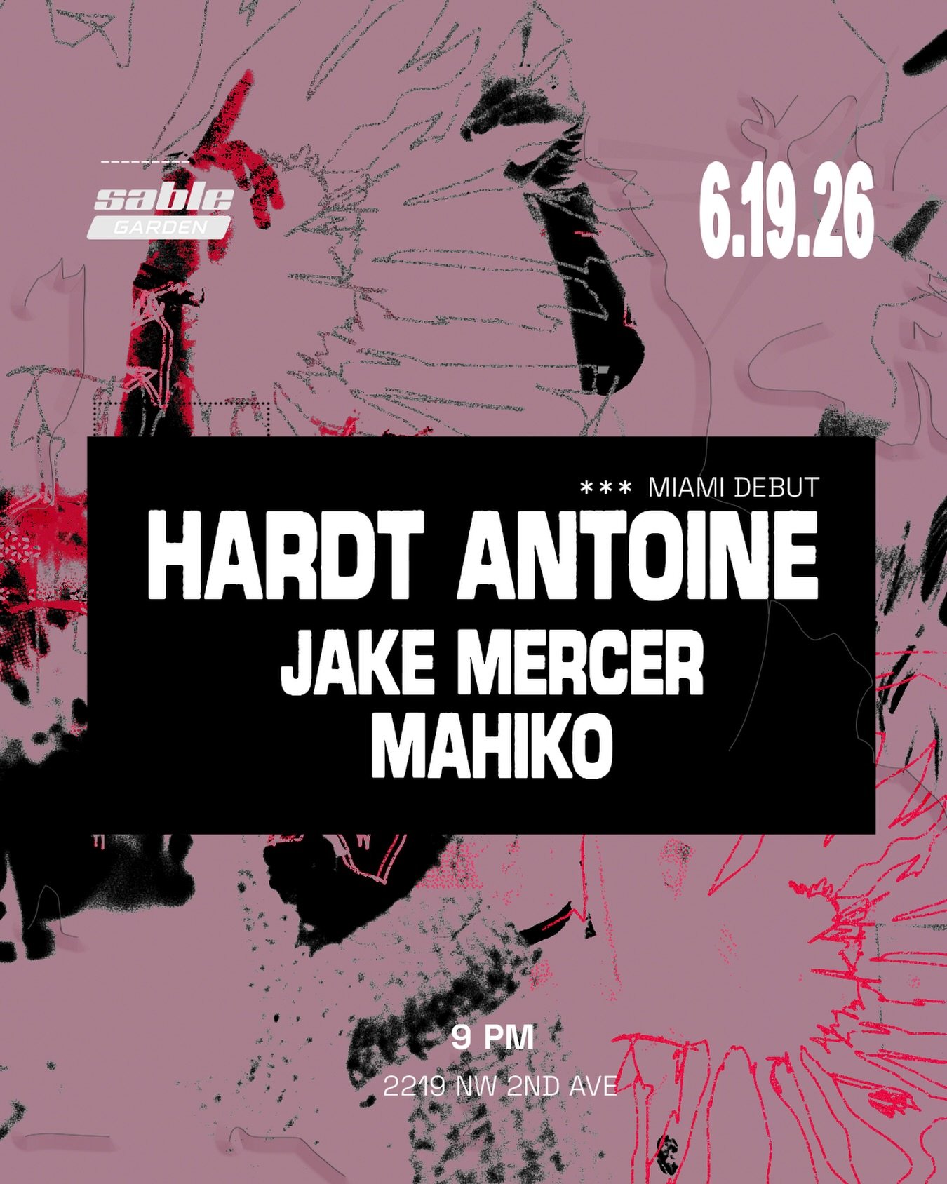 Had fun on this one 

** Flyer design for @sablegarden