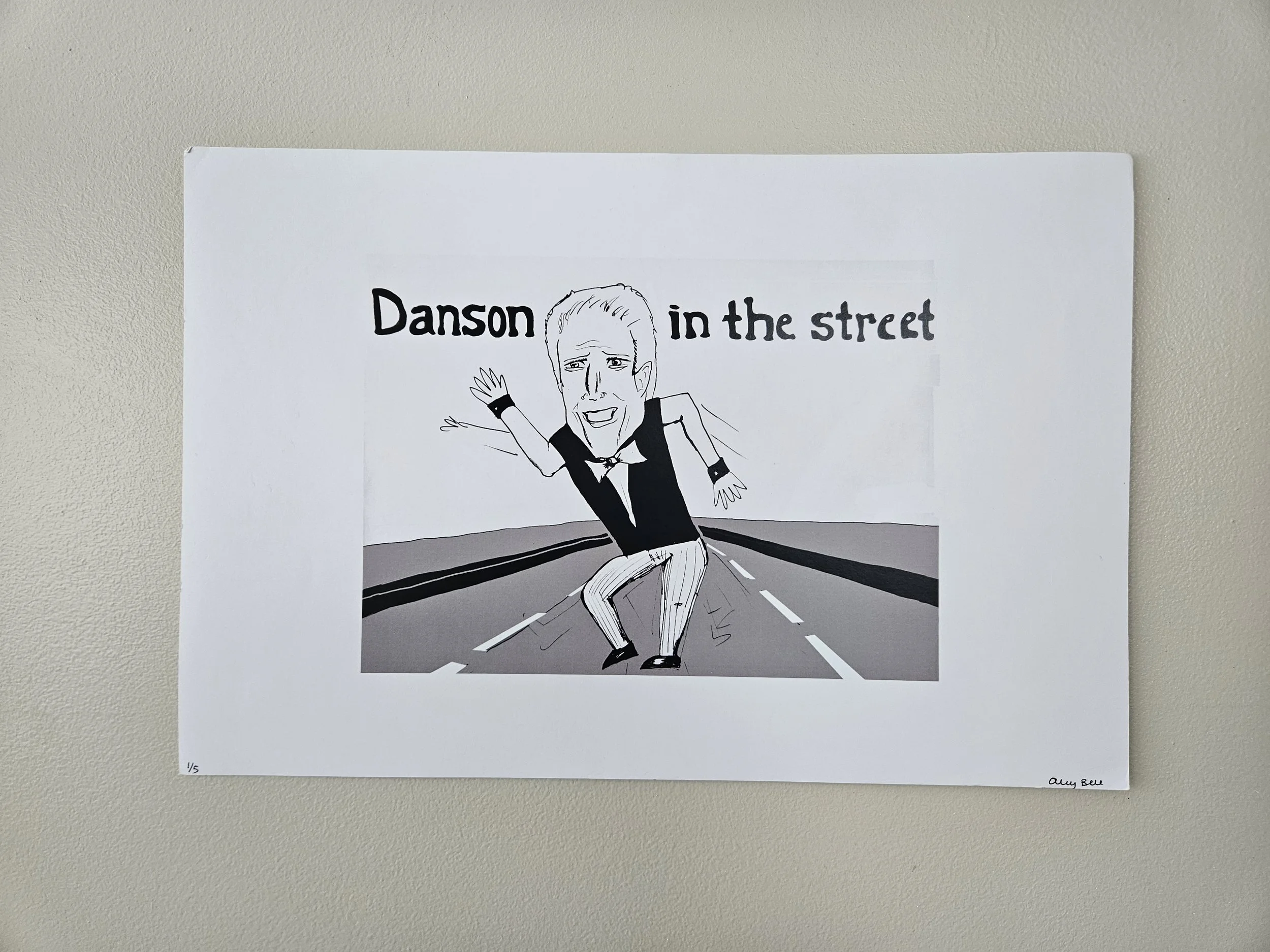 "Danson in the Street" (with border)