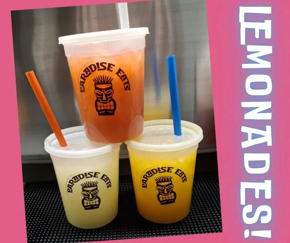 Paradise Eats lemonades in three flavors