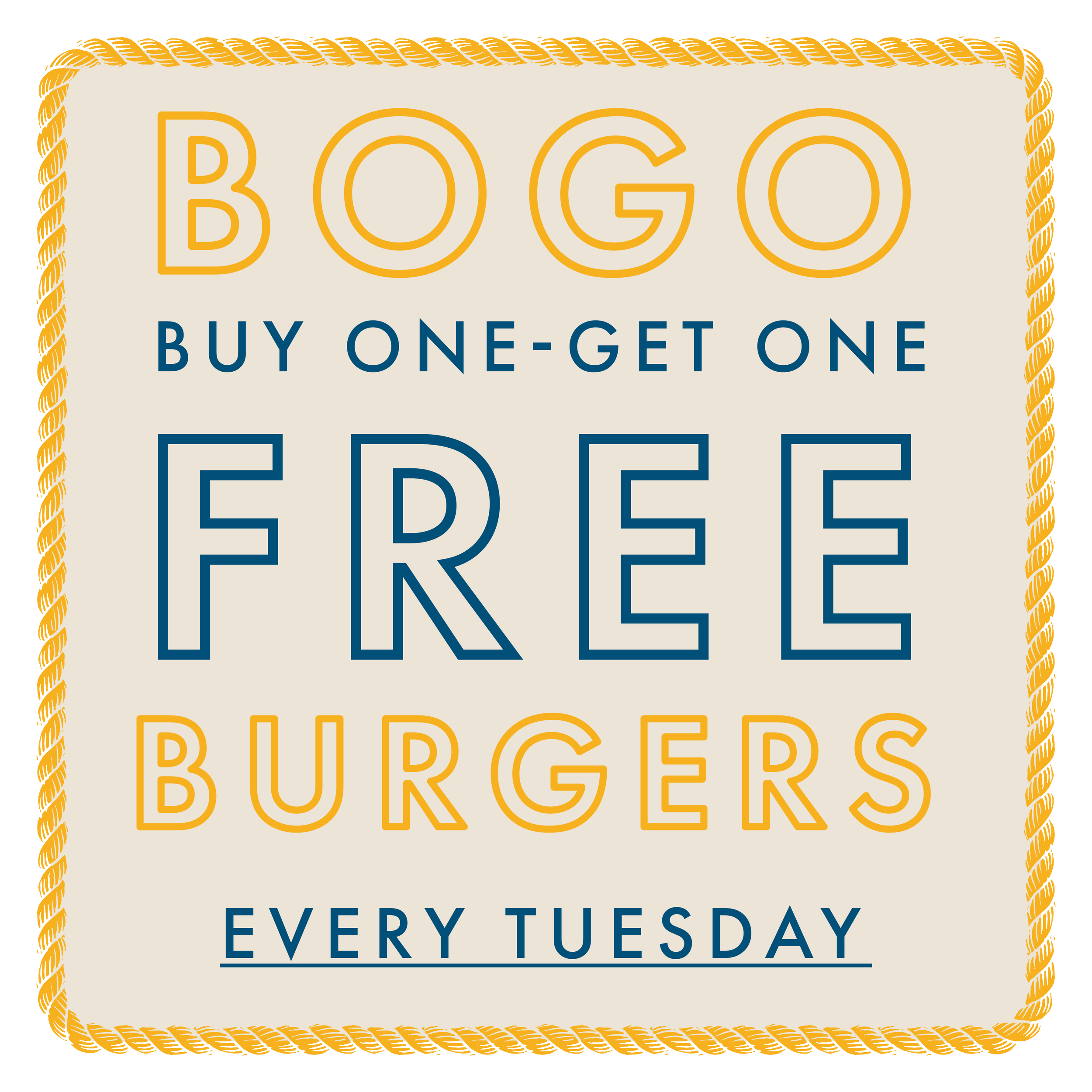 Buy One Get One Free Burgers