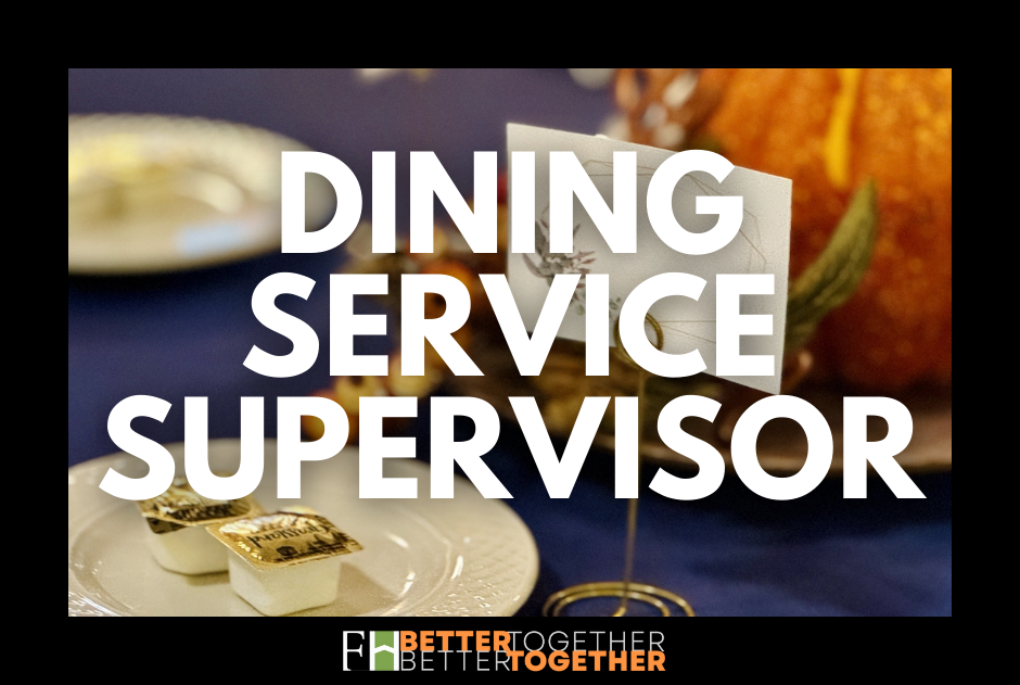 Kenyon Place Dining Service Supervisor - Full time