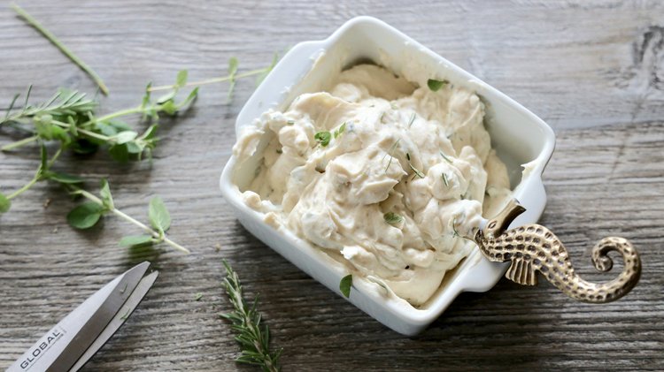 Whipped Chive and Garlic Cottage Cheese
