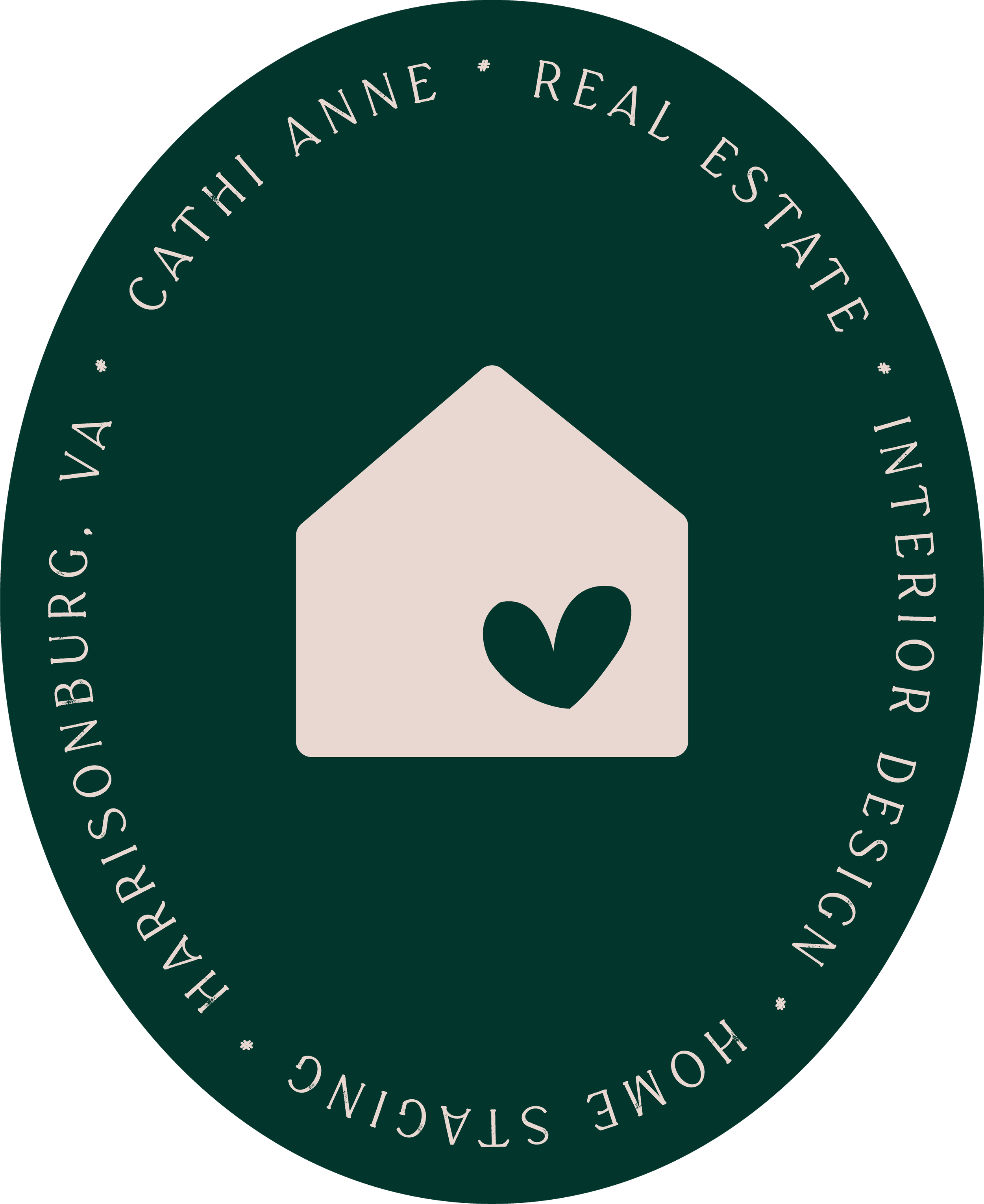 Cathi Anne - nest green badge