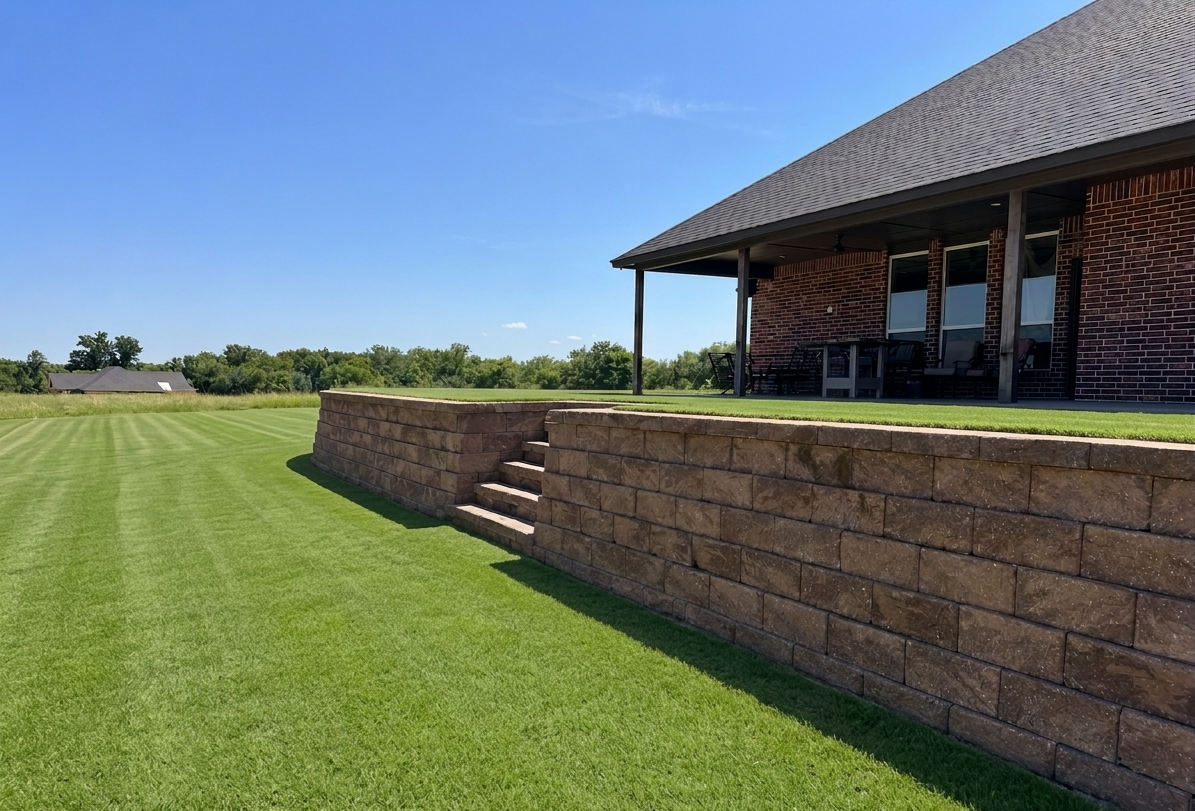 Retaining Wall Installation