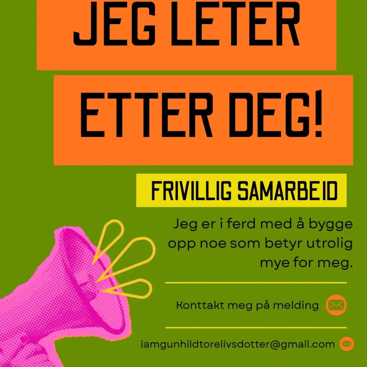🩷 VIL DU BLI MED P&Aring; TEAMET MITT?

Jeg bygger noe som betyr utrolig mye for meg &ndash; rundt kreativitet, b&oslash;ker, podcast, formidling, #BreakTheTaboo og det &aring; t&oslash;rre &aring; leve mer autentisk.

Og jeg kjenner &eacute;n ting 