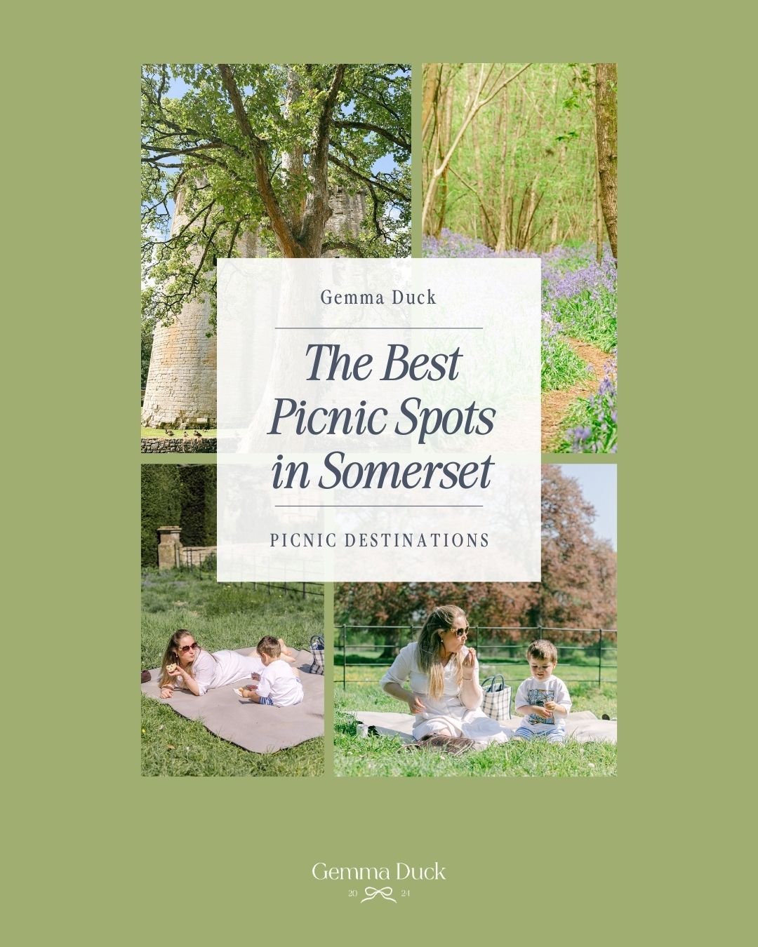 a selection of Somerset picnic spots with Gemma and Theo Duck