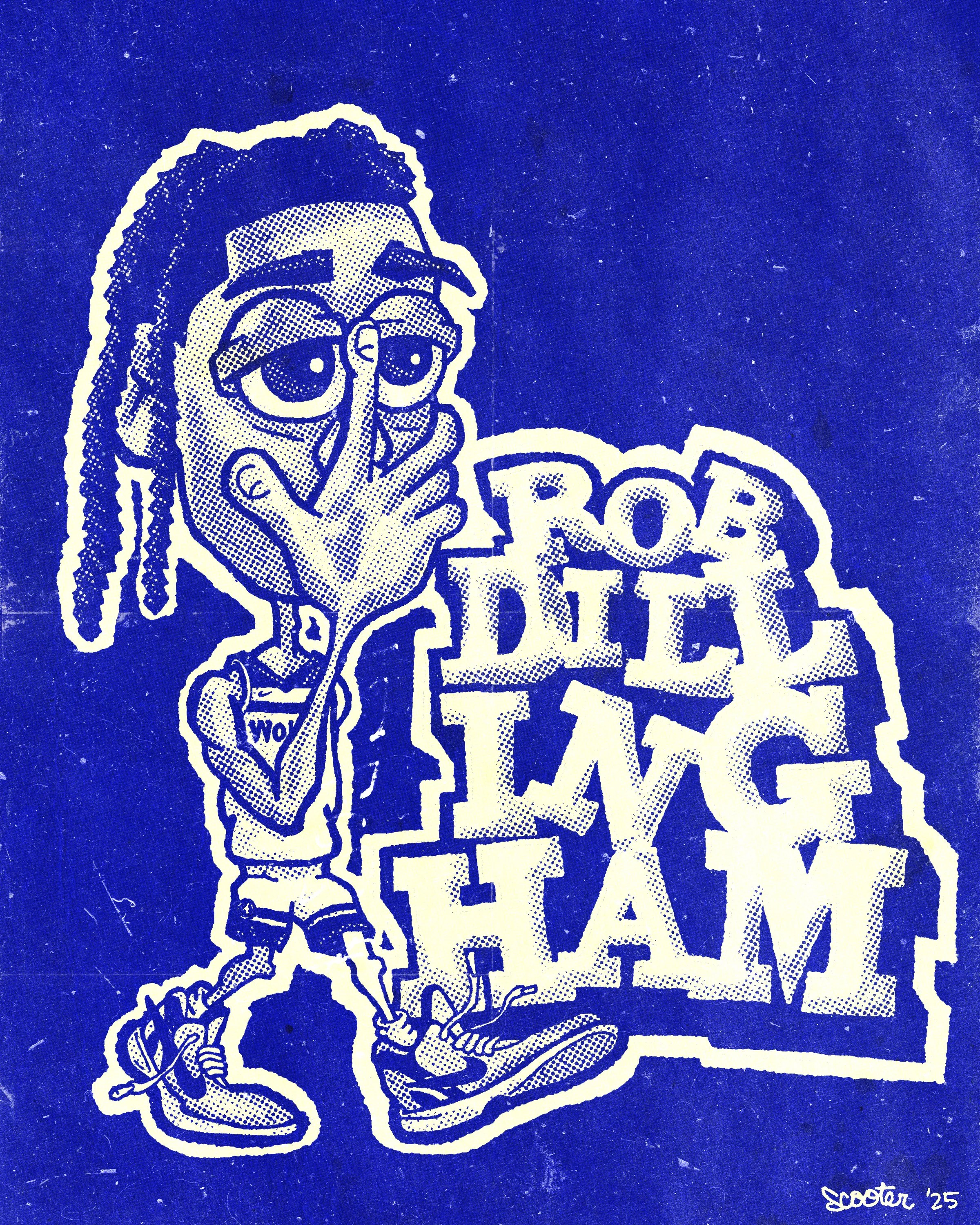 Rob Dillingham, 2024. Digital illustration.