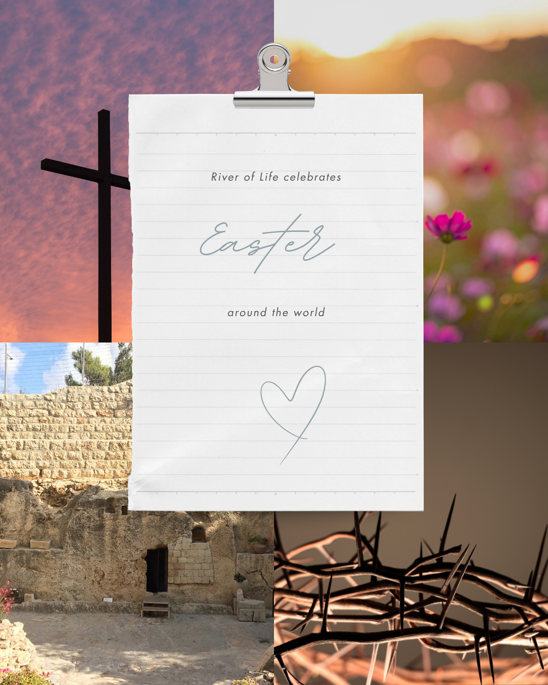 River of life celebrates easter around the world