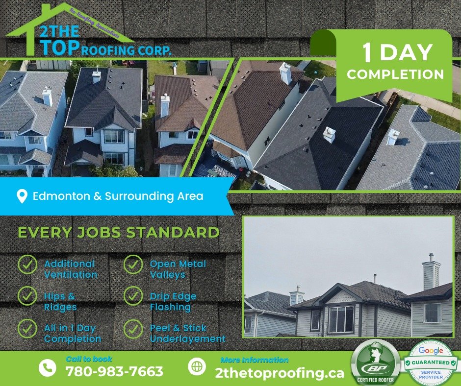 Just wrapped up a roof refresh with BP asphalt shingles.
 We replaced a worn out roof so this home is now ready for anything. Check out the before &amp; after.

Our team's work speaks for itself.