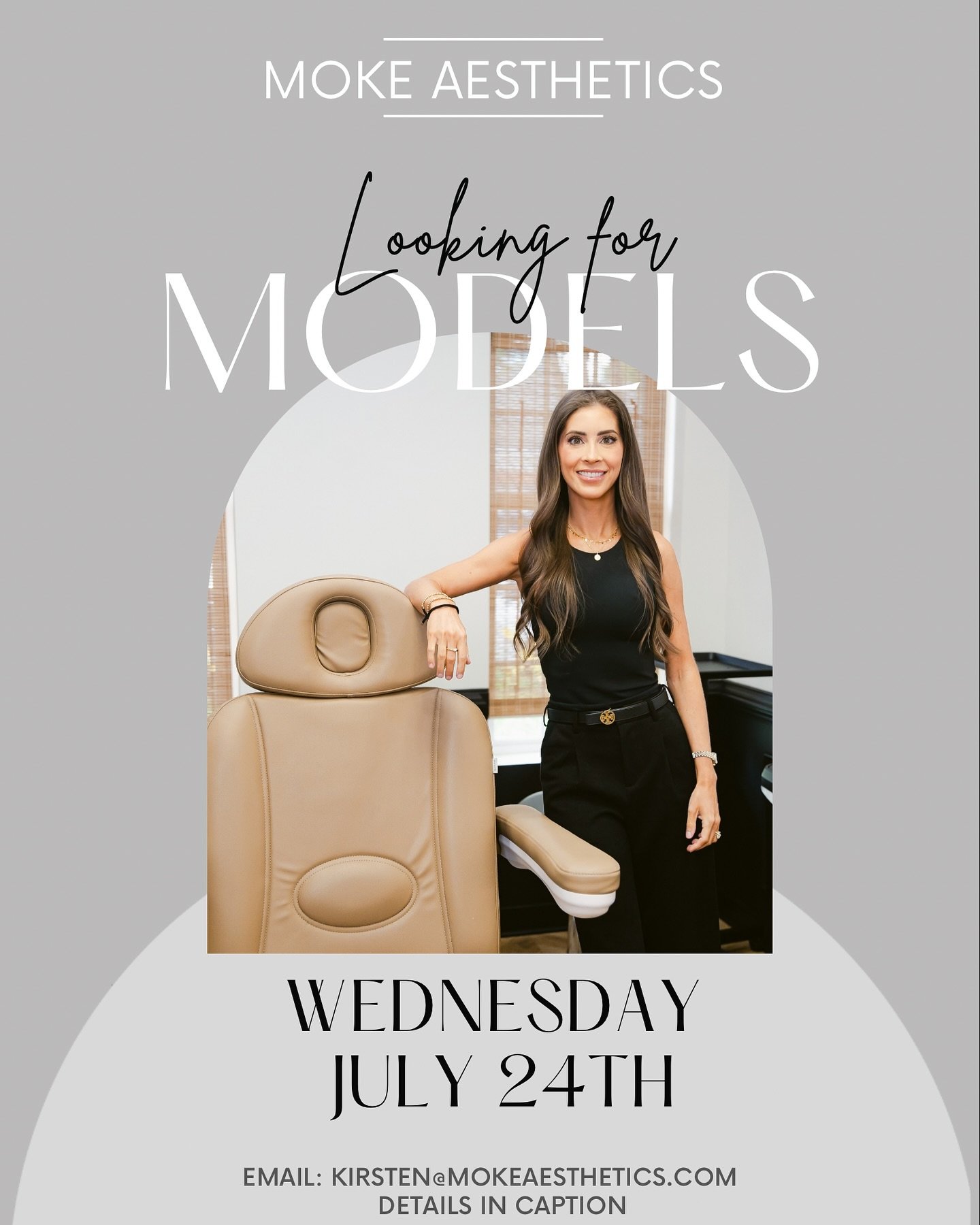 ⭐️⭐️MODEL NEEDED⭐️⭐️

Model needed THIS WEDNESDAY at 2pm! Must be open to full facial balancing. Submit front facing and side profile photos to kirsten@mokeaesthetics.com to be considered. 🫶🏼

Requirements:
-18 years of age 
-open to filler &amp; n