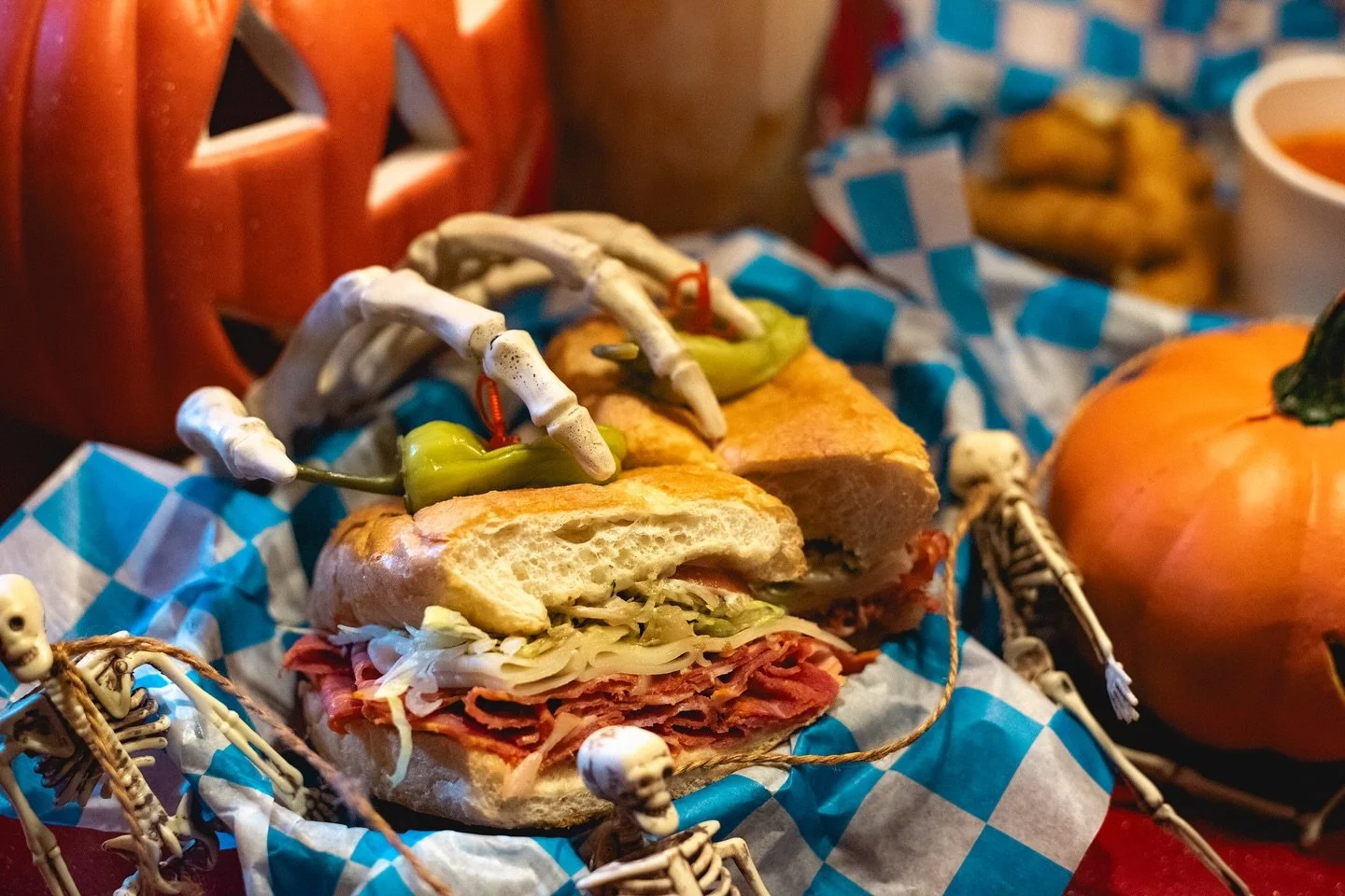 👻🎃HEY! YOUSE! Wednesday - Friday we&rsquo;re slingin&rsquo; Italian Subs and Cheese Sticks, gearing up for our ℬ𝒶𝒹𝒶－ℬ𝒾𝓃𝑔! 𝒶𝓉 ℬ𝓊𝓈𝓉𝓎&rsquo;𝓈 Sopranos Halloween! 🤌