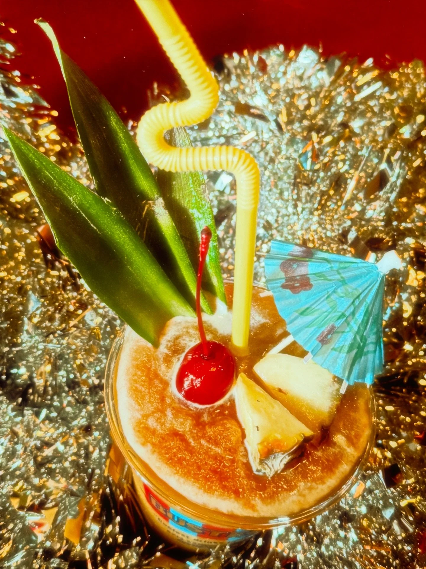 ✨🌴🎅🏽 New this holiday season at Busty&rsquo;s.✨ Surfin&rsquo; Santa on Acid (frozen), and the savory sweet Kahuna Christmas Burger!✨