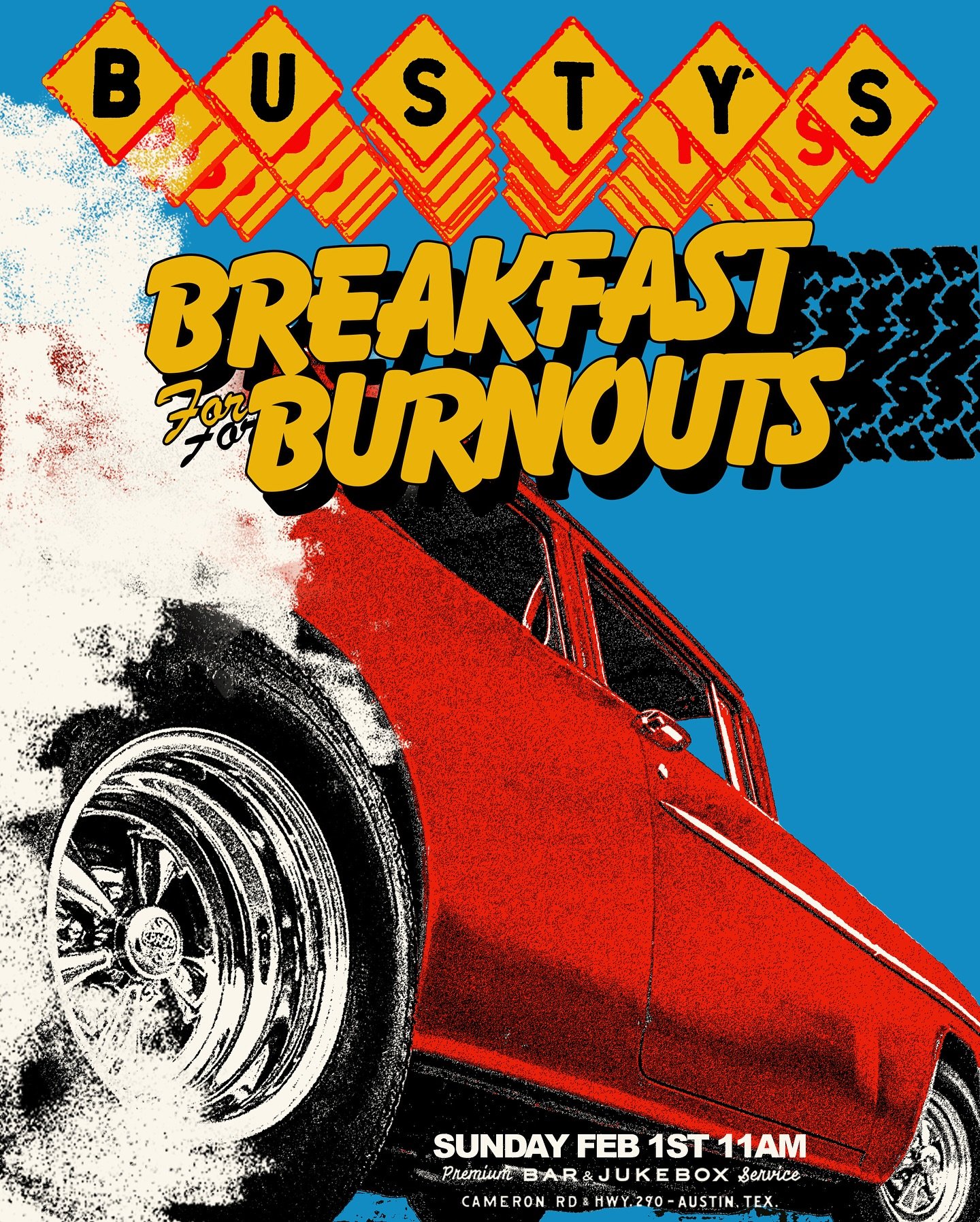 ✨Next car show coming up quick at Busty&rsquo;s!✨ Sunday the 1st get your fill of burnouts and Breakfast Buns! Brunch until 4, stay late for BOGO burgers and $1 Ponies after 5. 🍔🍺
Poster: @lowsinthe70s