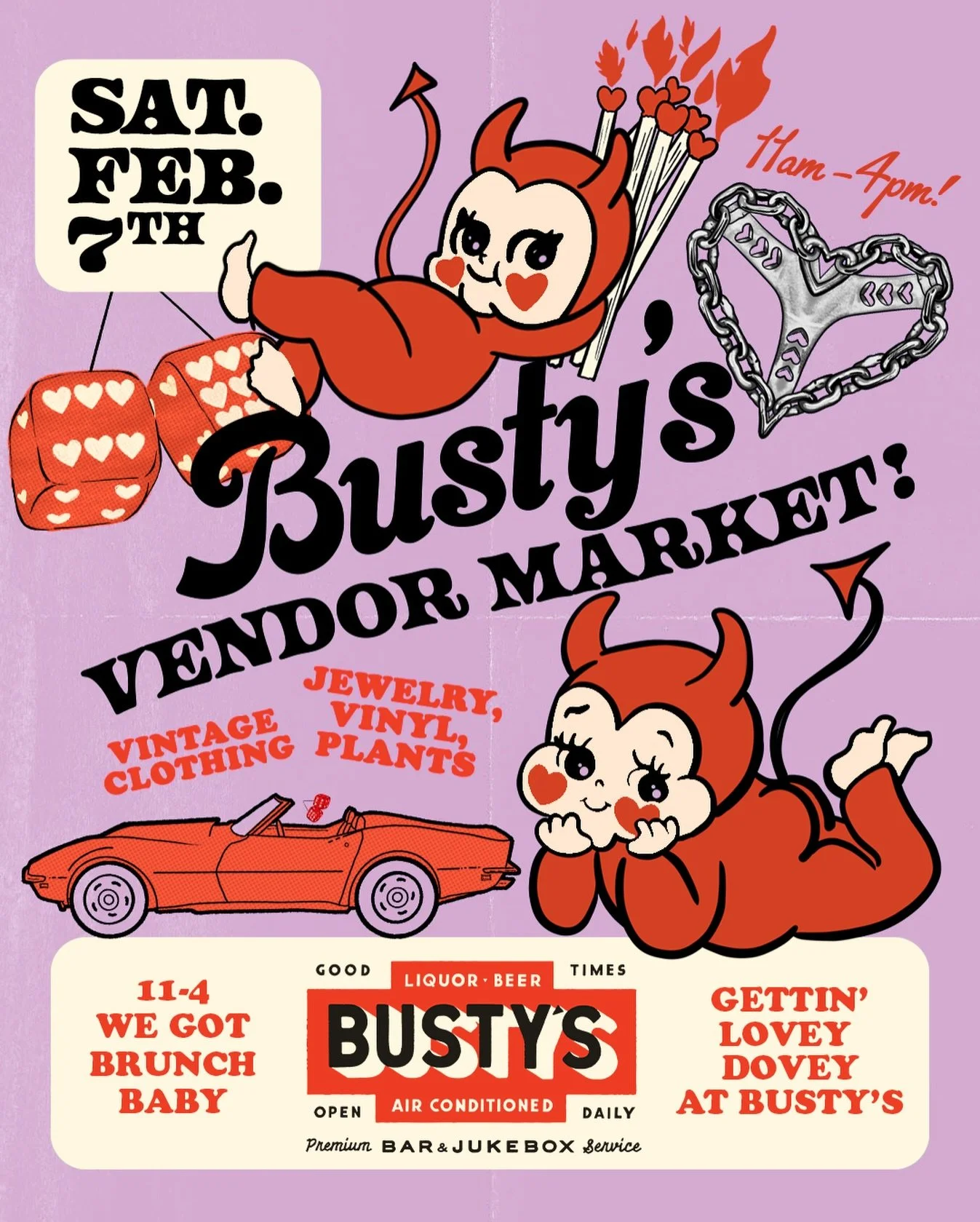 &hearts;️💜 Upcoming vendor market! Come get lovey-dovey with us on Feb. 7th! 💜&hearts;️