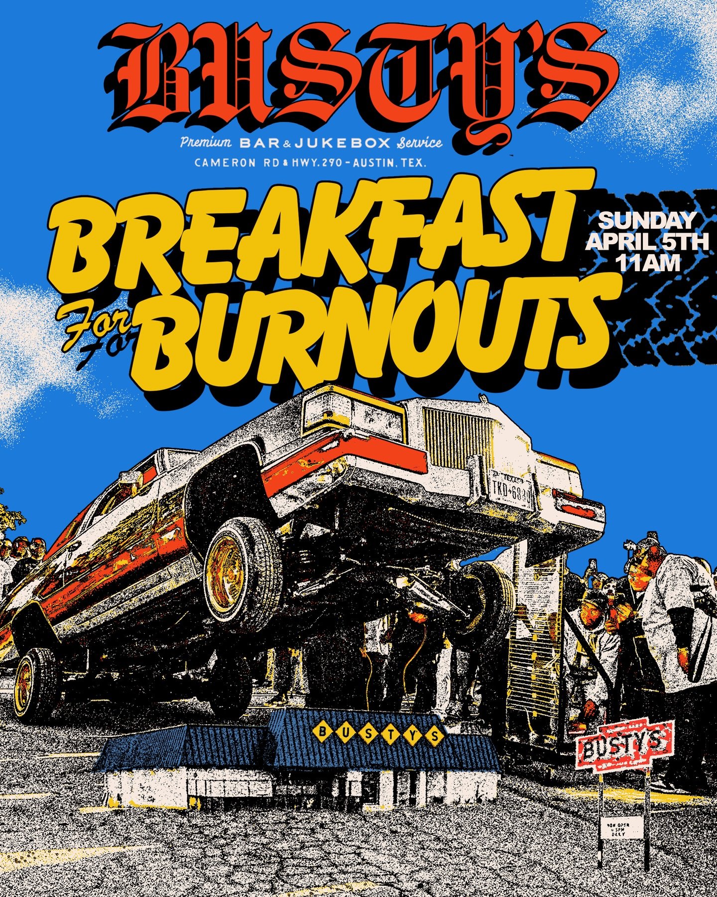 🐰Easter Sunday Breakfast for Burnouts is TODAY!🐰 
11AM! Classics, brunch until 4, $1 Ponies and BOGO beers after 5!