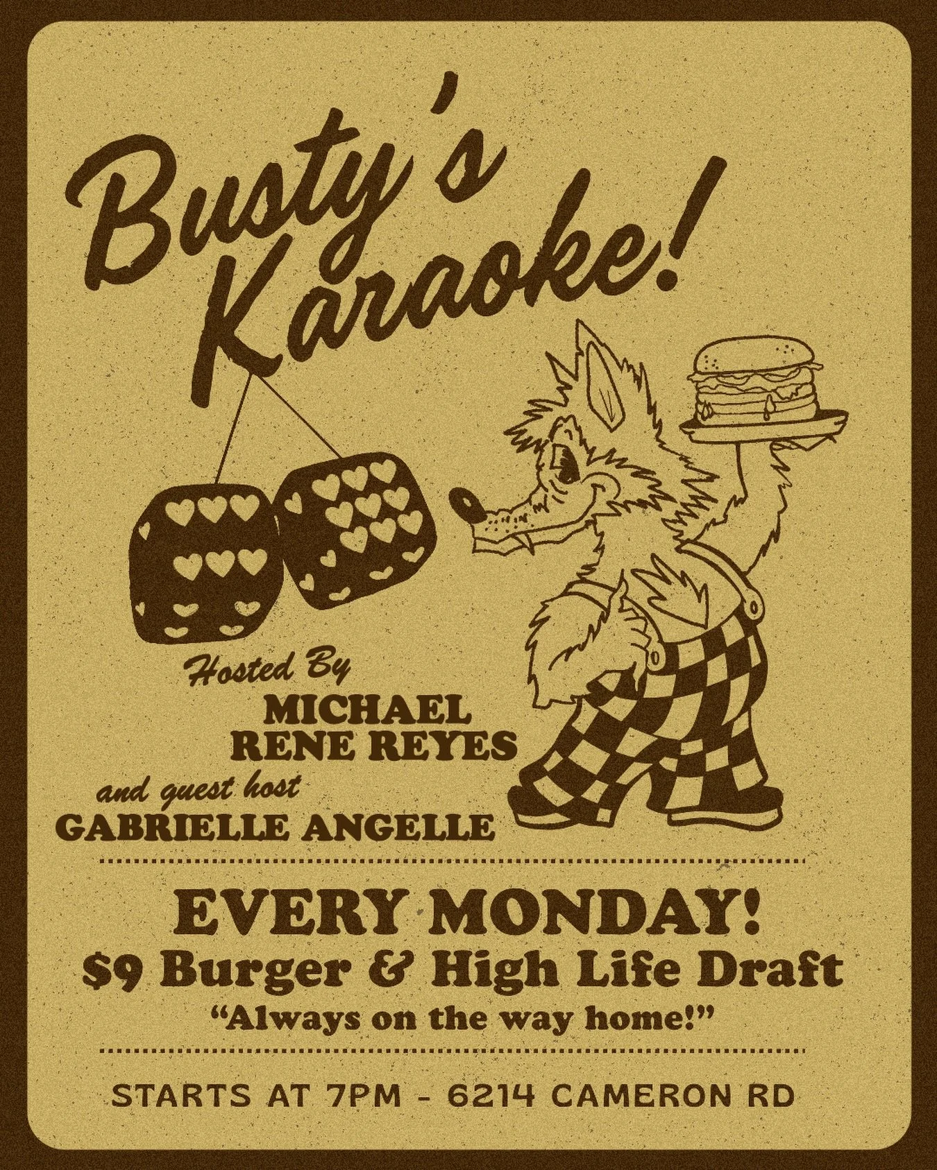 ✨𝒯ℴ𝓃𝒾𝑔𝒽𝓉!👩&zwj;🎤🎶 Every Monday we have our burg and beer special, free pool, and karaoke at 7!✨