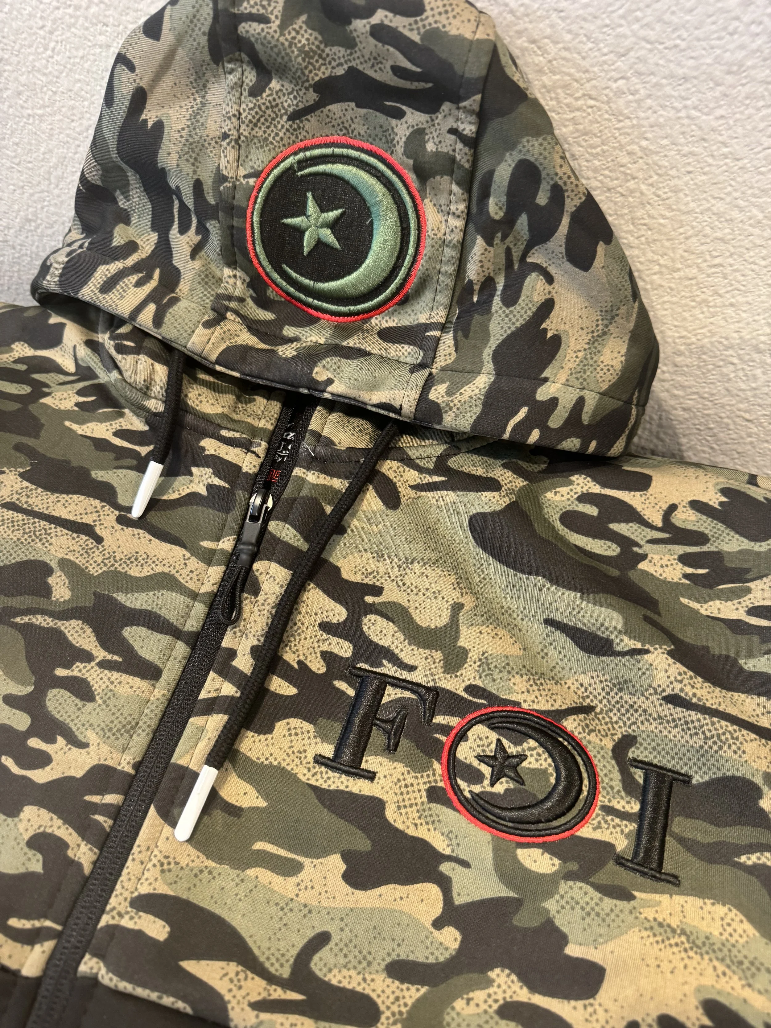 Hooded: Black / Fatigue Tracksuit