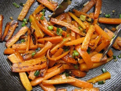 Stir-Fry Roasted Carrots