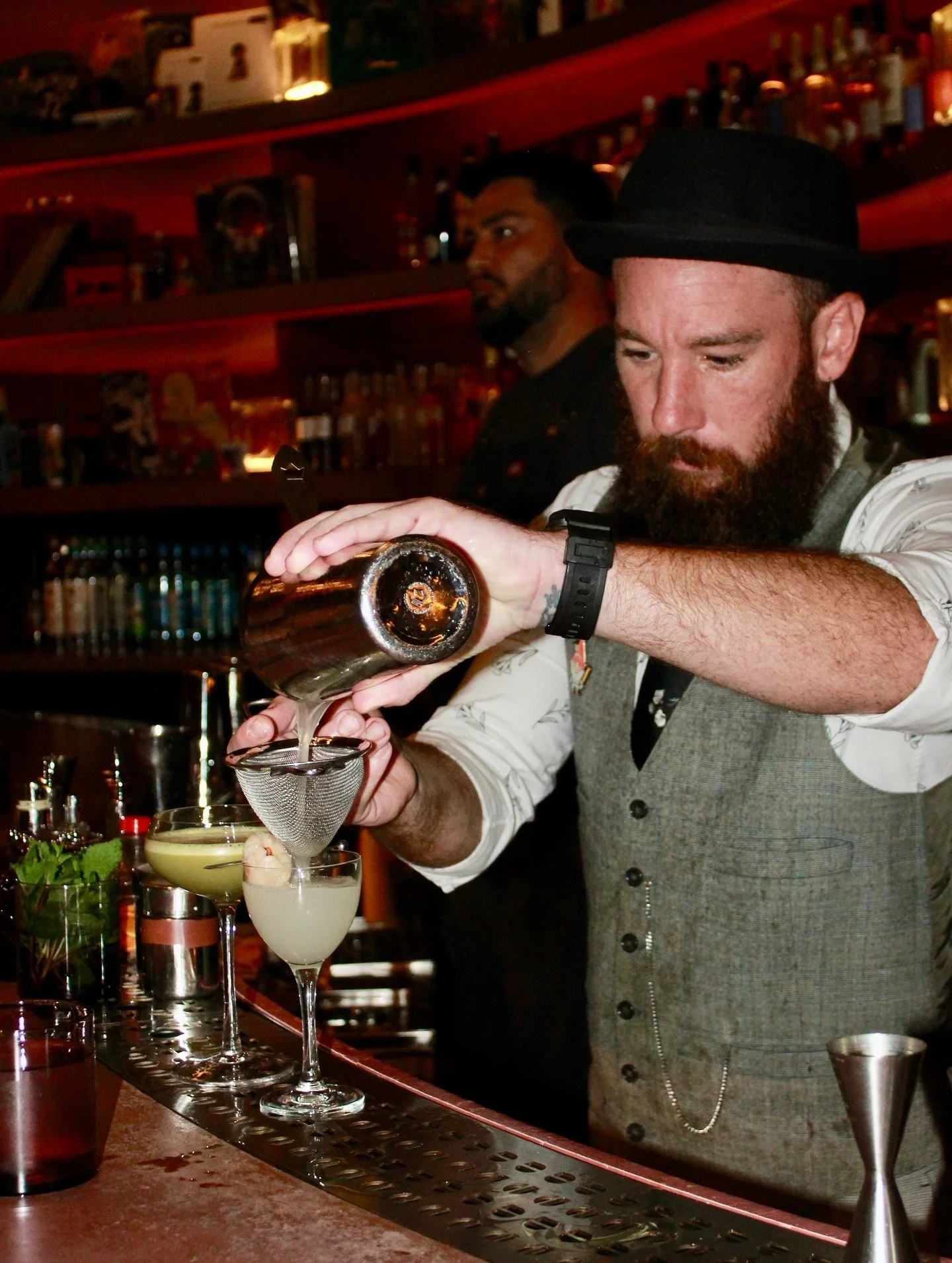 @tori_bar_tampa 🤝 @alteregotampa 🤝 @gaijin.tampa 

Thank you everyone for coming out to the collab of the summer!! We were able to serve two cocktails from our new cocktail menu: the matcha-strawberry highball and pistachio matcha martini. If you t