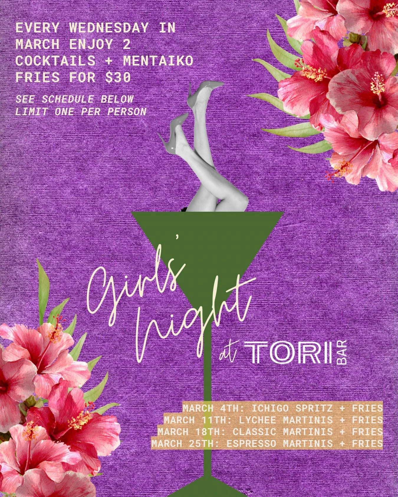 Happy Women&rsquo;s History Month! 

March is Women&rsquo;s History Month, and at Tori Bar, it&rsquo;s especially close to our hearts. As a woman-owned business with marketing led by women, we believe in creating space for connection, celebration, an