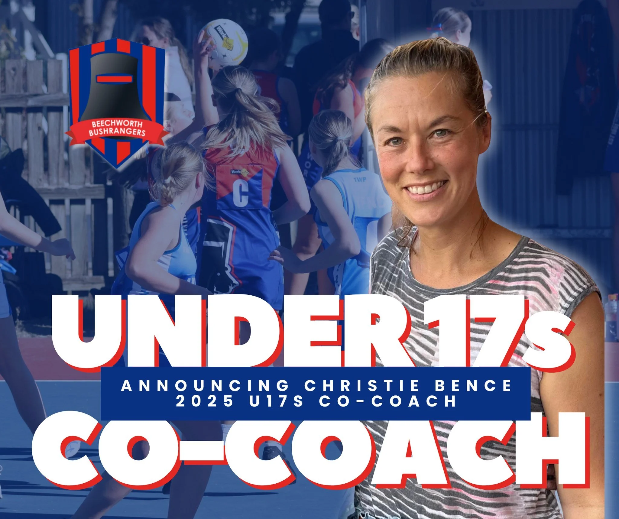 🔴🔵 COACH ANNOUNCEMENT 🔴🔵

Announcing Christie Bence and Hayley Jensen as our 2025 U17s Co-Coaches! 👏
We're excited to have these legends onboard. 

#bushies #bushies2025 #bfnc #beechworth