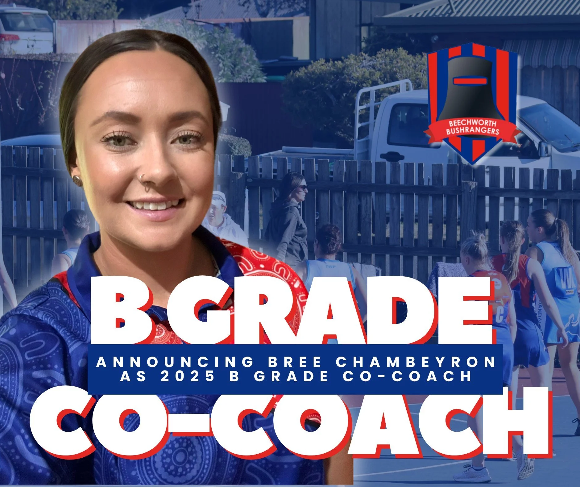 🔴🔵 COACH ANNOUNCEMENT 🔴🔵

We&rsquo;re thrilled to announce the legendary Bree Chambeyron as Co-Coach for Netballs B Grade in 2025, alongside the talented Aliza Robinson! 👏 

#bushies #bushies2025 #bfnc #beechworth