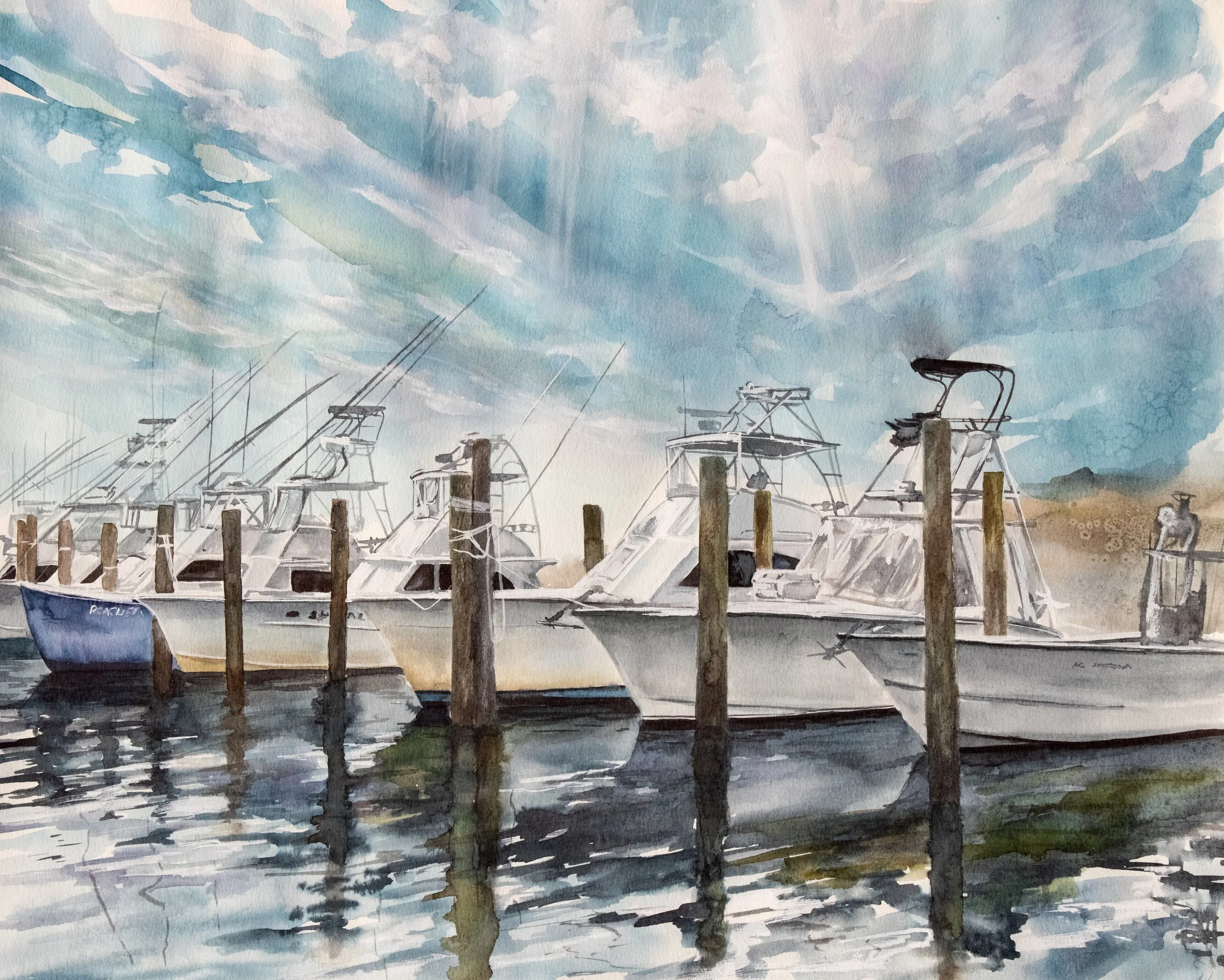 Oregon Inlet Marina Print