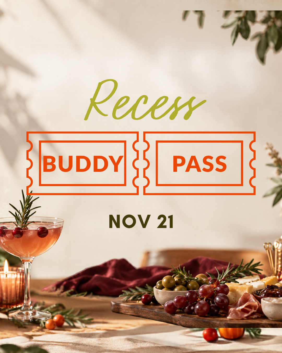 Recess: Holiday BUDDY PASS