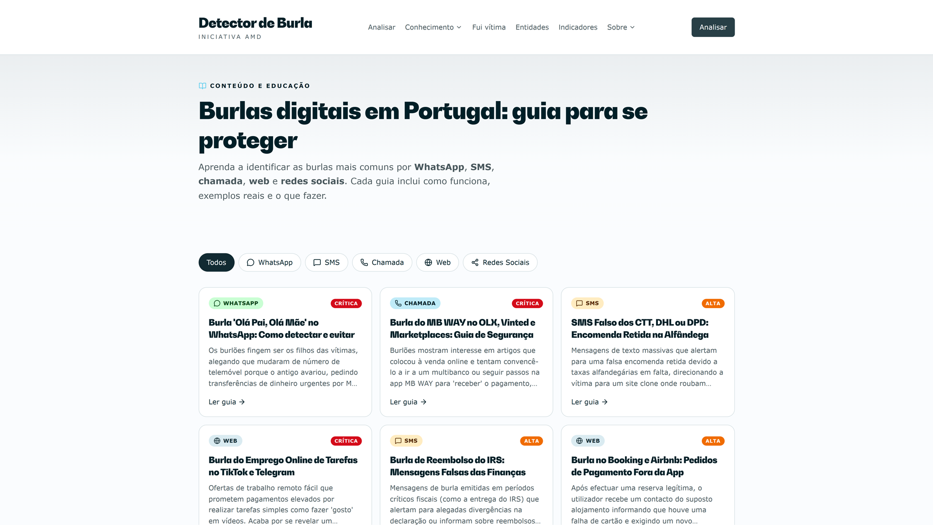 Detector de Burla: Tipos de Burlas