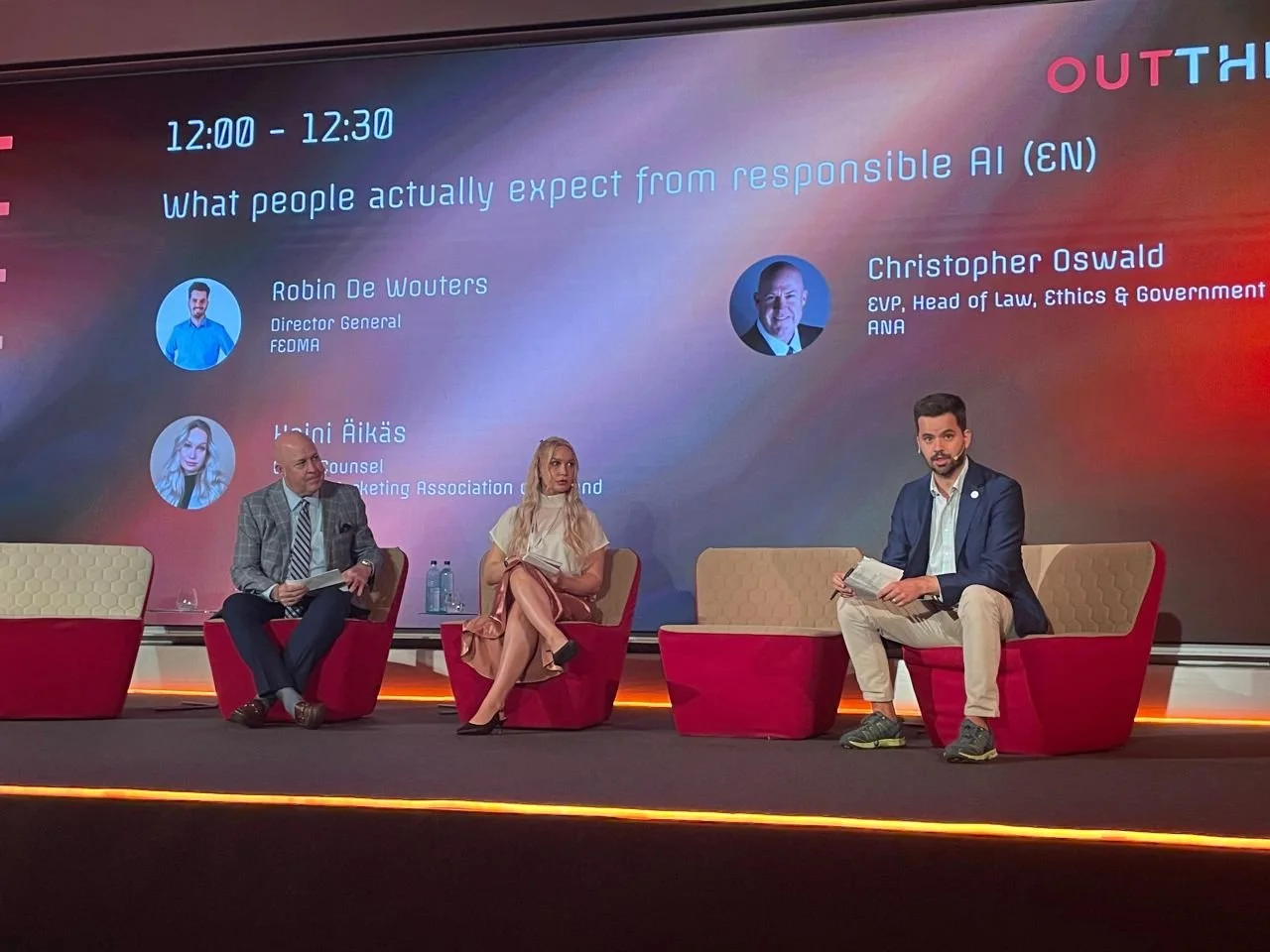 Painel “What people actually expect from responsable AI” na Conferência OutThink