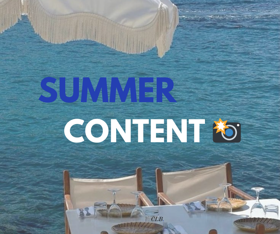 summer content 📸☀️