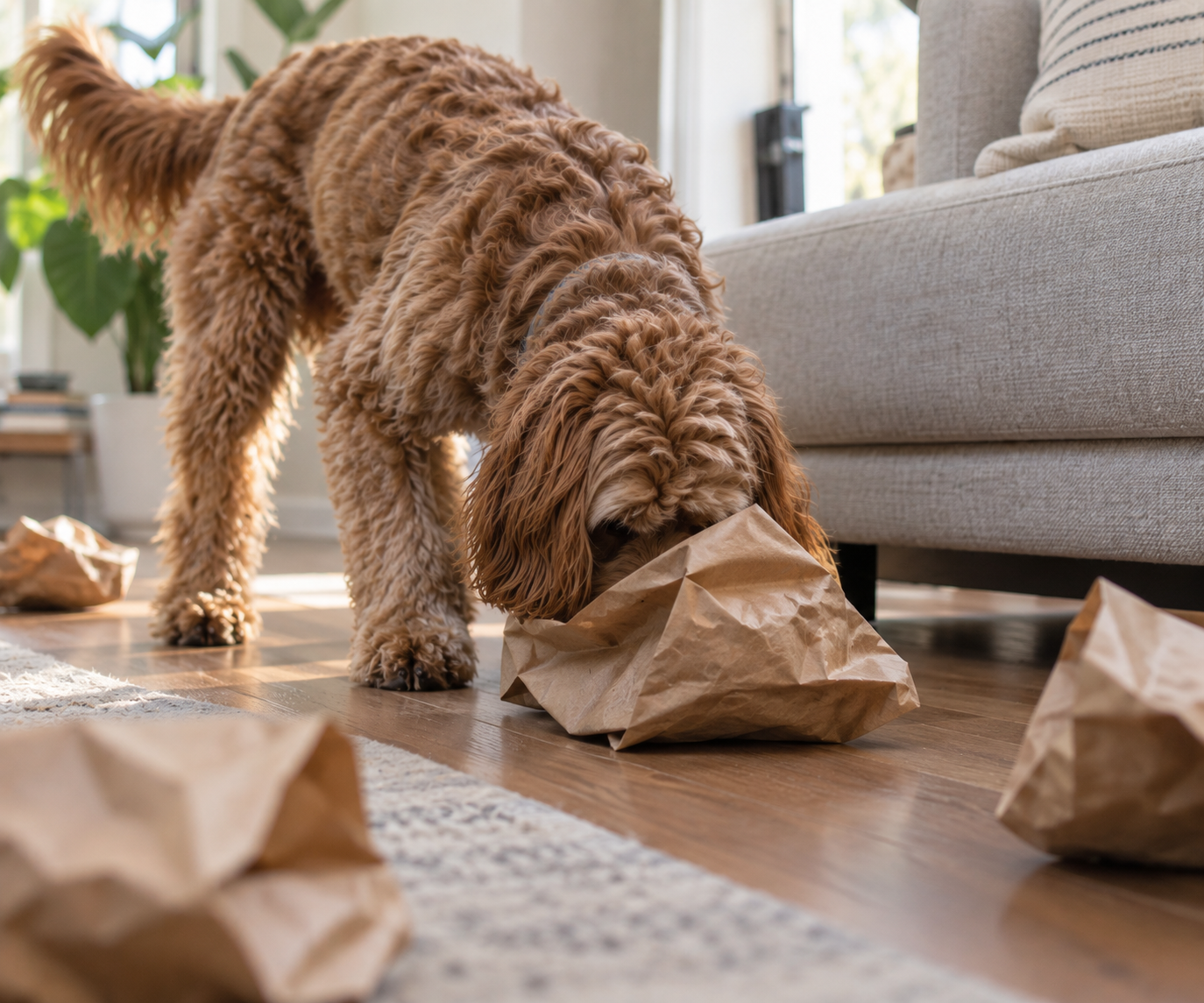 Nosework for dogs at home