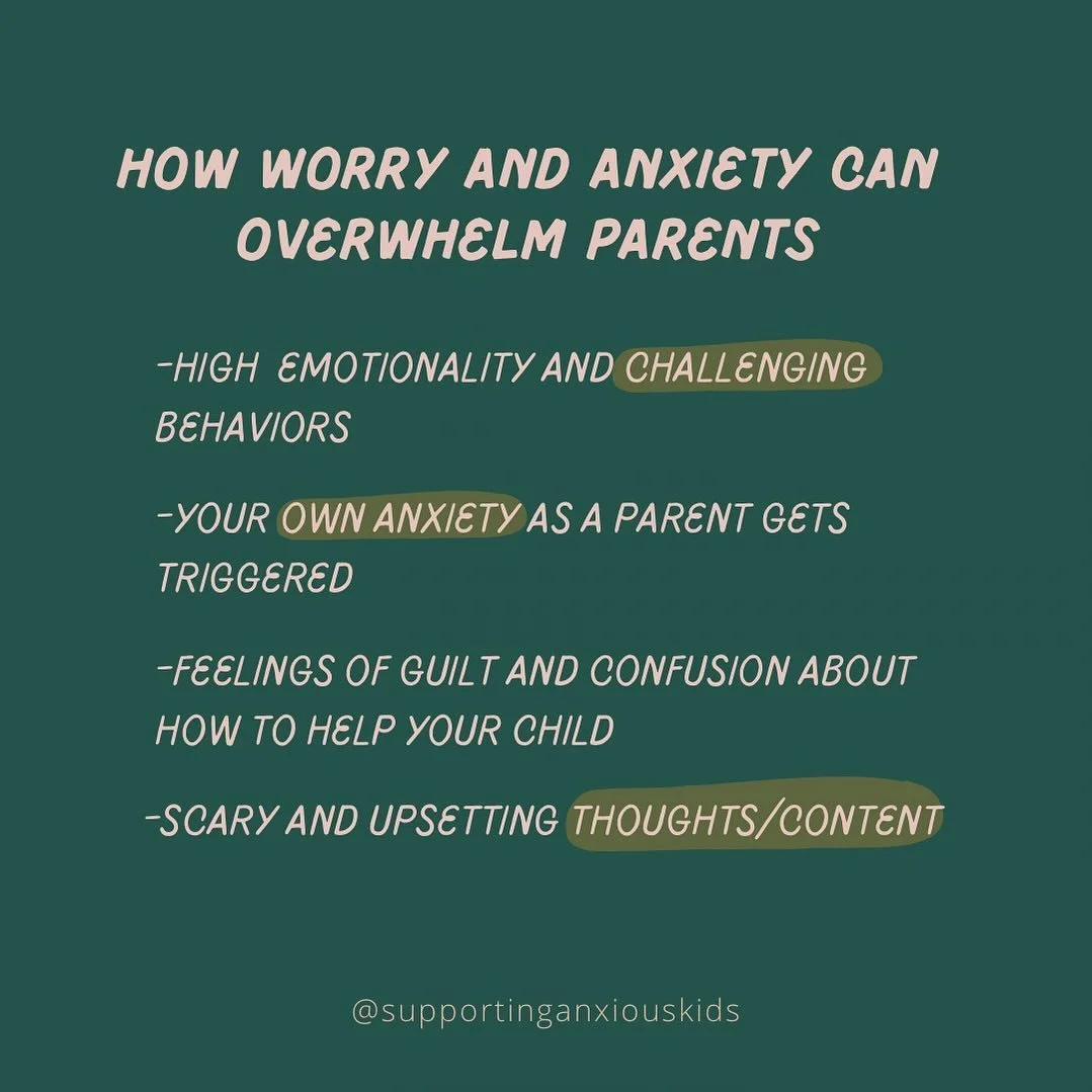 ✨High emotionality and challenging behaviors are hard to witness and withstand as parents. If you have an anxious child, chances are you have been dealing with this for a while and you&rsquo;re feeling exhausted.

🌿Anxiety has a great imagination an