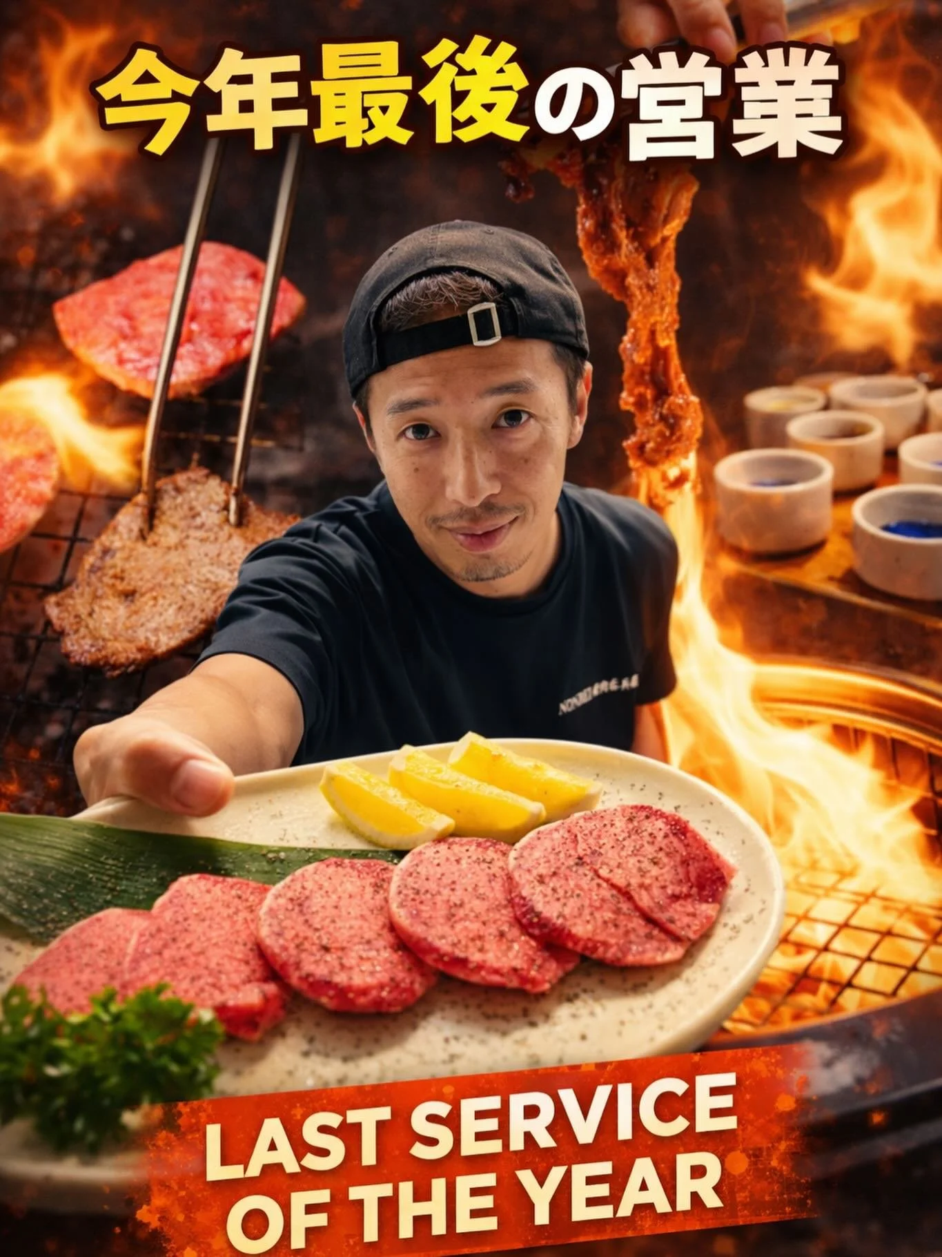 本日、今年最後の営業です。
焼肉を食べて、日本酒で乾杯🍶
今年の締めくくりを一緒に過ごしませんか。

皆さまのご来店をお待ちしております🥩🔥

Today is our last day of service for the year.
Let&rsquo;s enjoy some Yakiniku and sake to finish the year right 🥩🍶

We look forward to seeing you!❤️

📣For more information