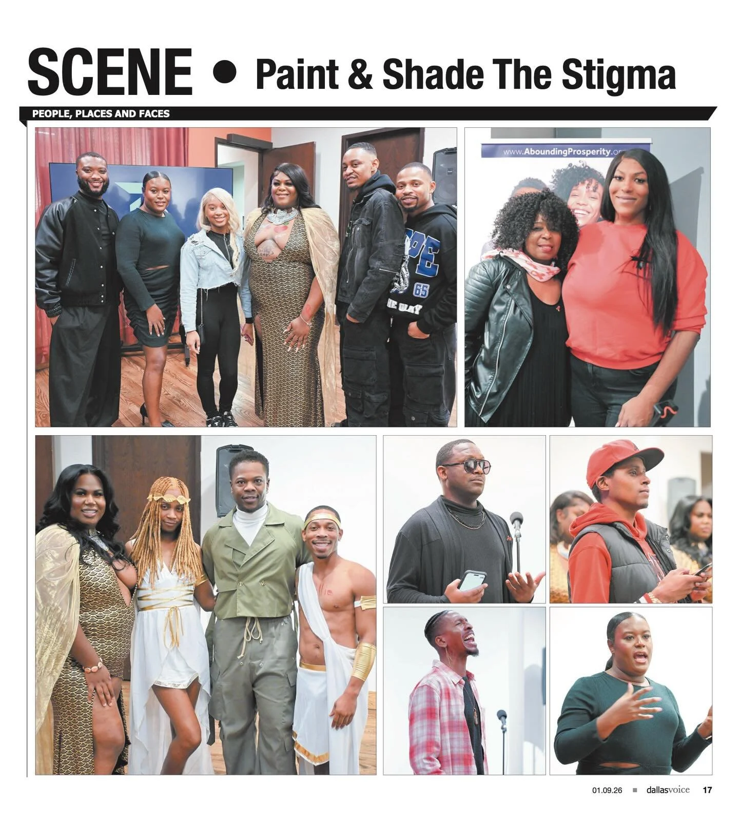 🎨 Gratitude in full color.

We&rsquo;re honored to be featured in the Dallas Voice SCENE&nbsp;section (Issue 01.09.26) for Paint &amp; Shade The Stigma Vol. 2&nbsp;&mdash; an immersive evening of live body art + radical storytelling for World AIDS D