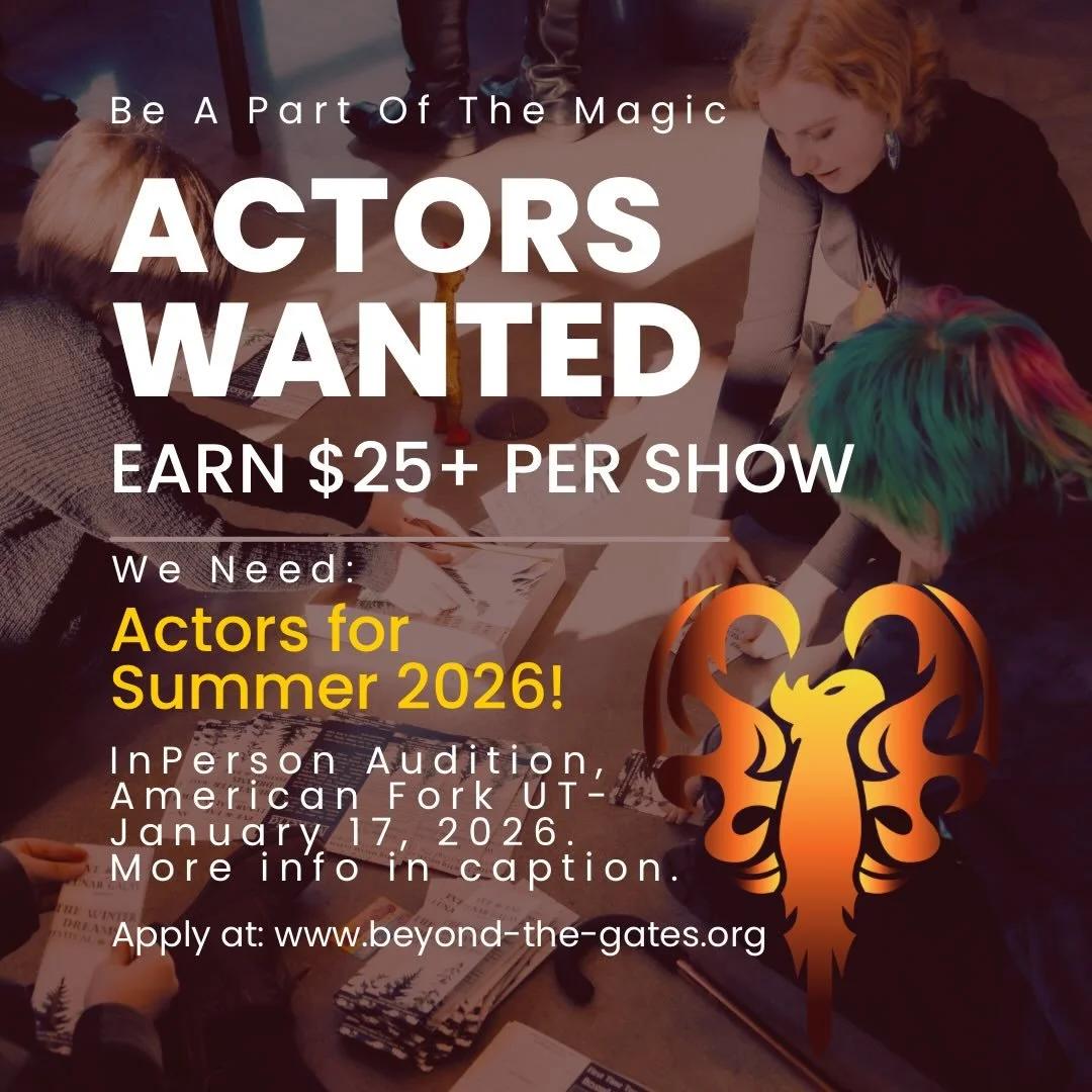 🙌⚔️ HEAR YE HEAR YE! We are casting for our upcoming 2026 season! ✨👑

Here&rsquo;s what we&rsquo;re looking for;
-Fantasy Fanatics 🧚🎆
-Customer Service Focused individuals 💕👑
-Those with intense passion for story telling 📖✨

Apply by 11:59pm M