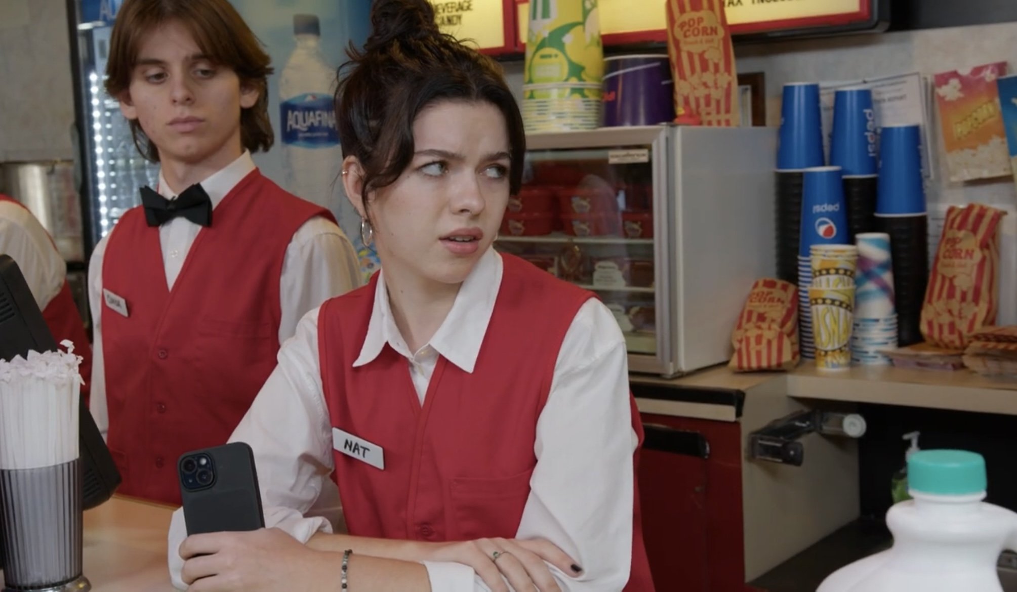 Emma as "Nat" in The Cineplex