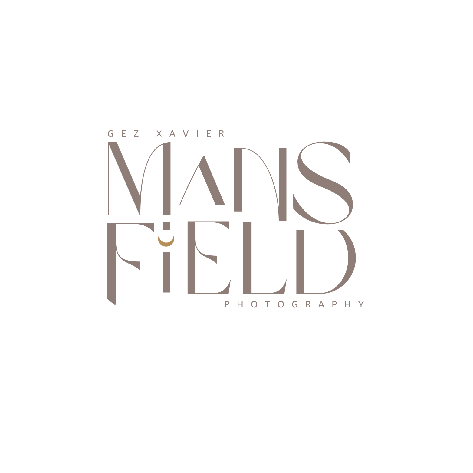 Logo for Gez Xavier IMAS FIELD Photography with stylized text in shades of brown and beige on a white background.
