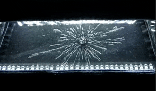 Uranium Emitting Radiation Inside A Cloud Chamber, Cloudylabs